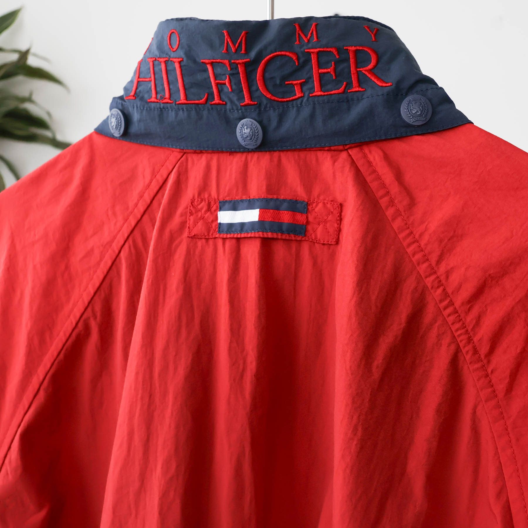 Vintage VTG 90's Tommy Hilfiger Spellout Flag Logo Sailing Jacket Size US L / EU 52-54 / 3 - 2 Thumbnail