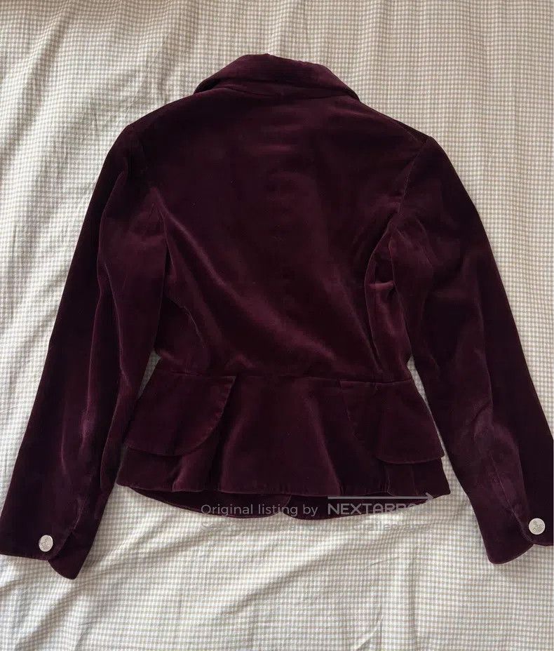 Vivienne Westwood Vivienne Westwood Rare Silver Buckle Three Button Red Velv Size M / US 6-8 / IT 42-44 - 2 Thumbnail