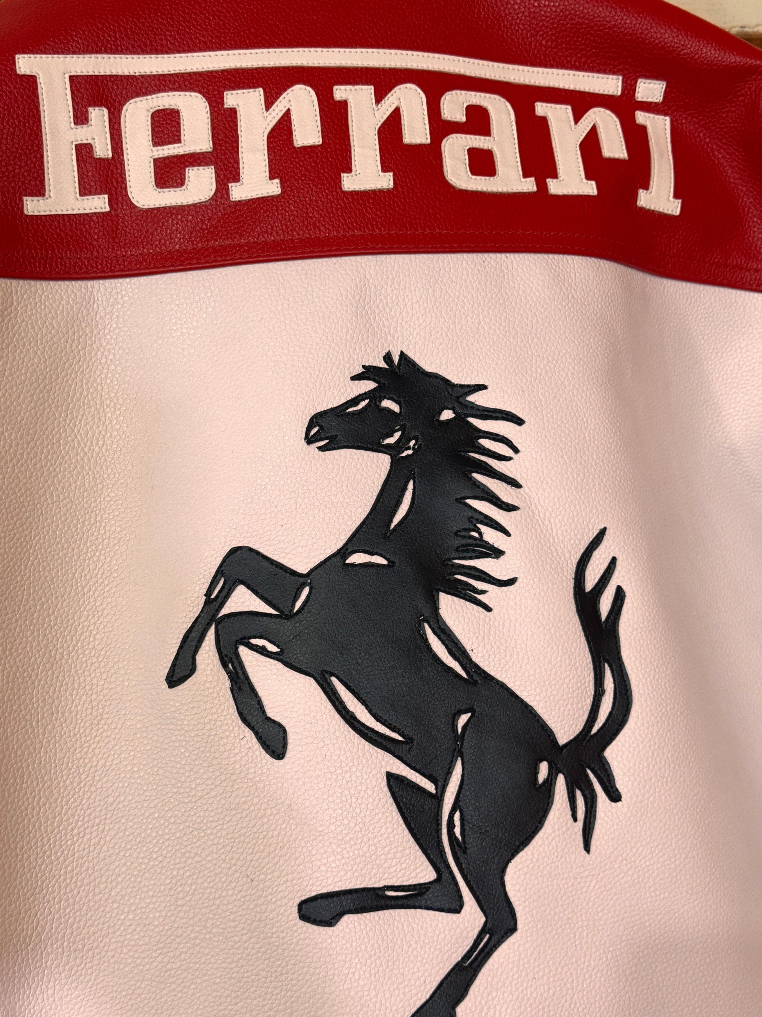 Ferrari × Vintage Vintage Ferrari Leather Jacket Size US XL / EU 56 / 4 - 7 Thumbnail