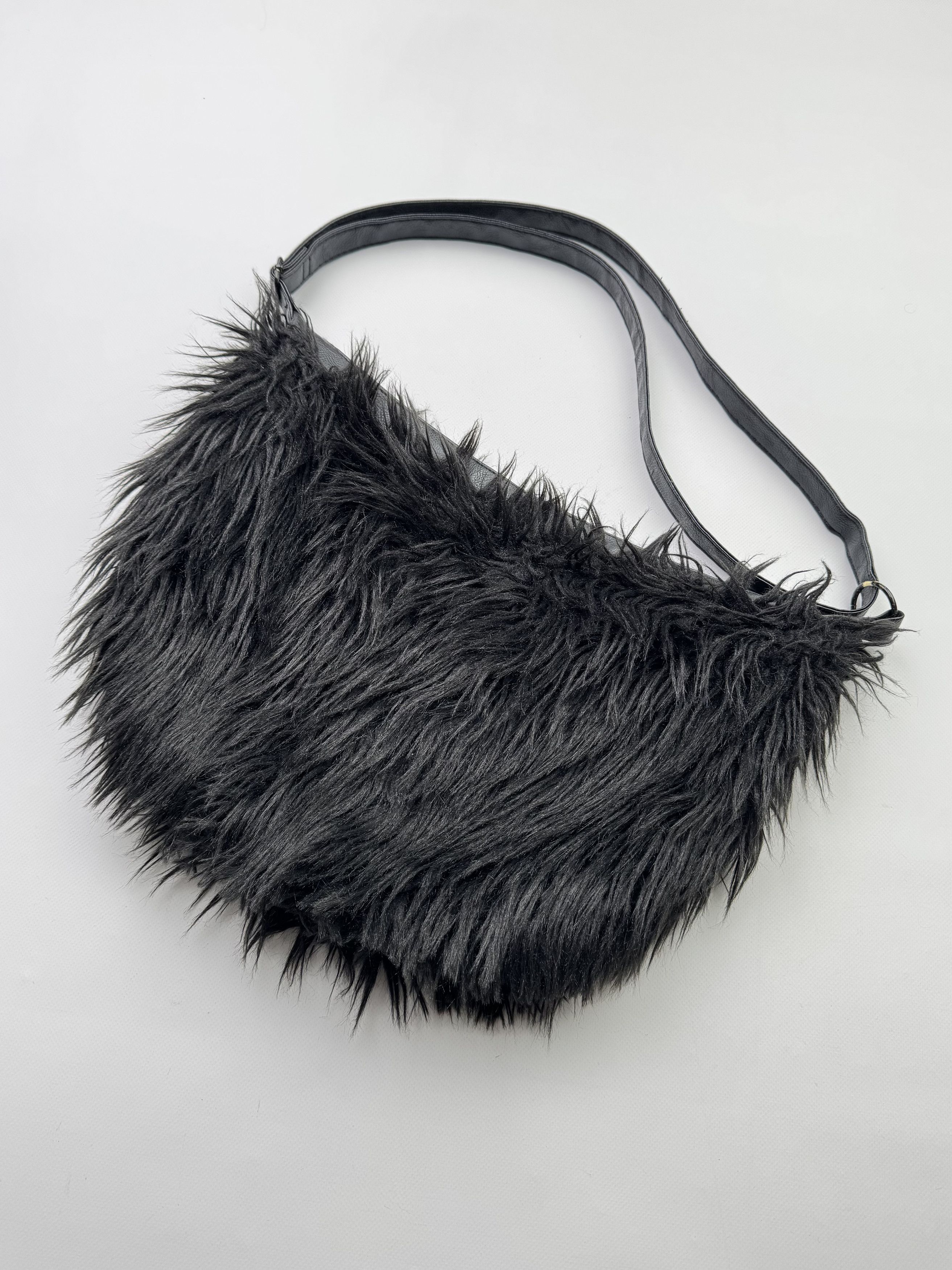 Vintage Vintage Fluffy Faux Fur Bag B573(V321)E2 Size ONE SIZE - 1 Thumbnail