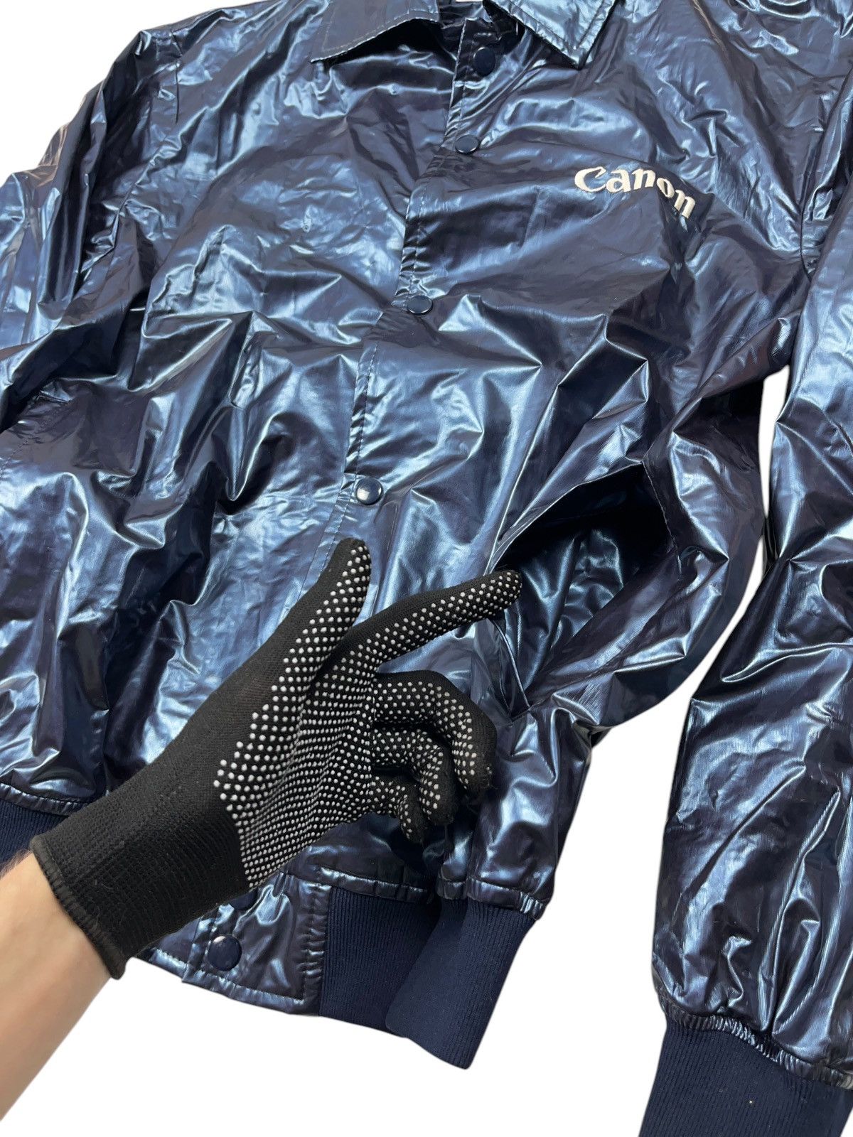 Canon × Mizuno × Vintage Vintage 80s Mizuno x Canon Metallic Polyurethane Jacket Size US M / EU 48-50 / 2 - 5 Thumbnail