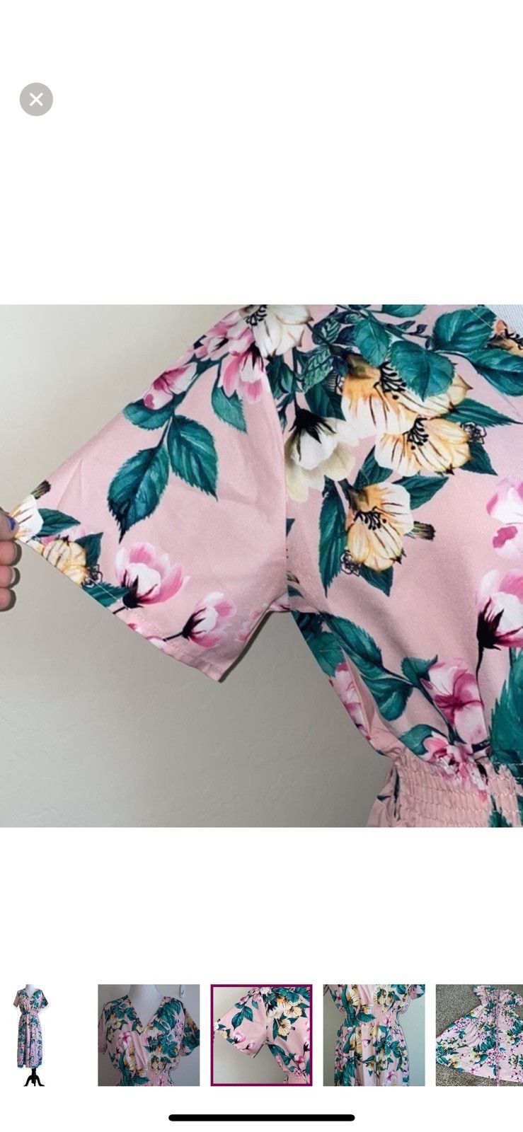 Shein Shein medium floral faux wrap midi dress Size M / US 6-8 / IT 42-44 - 3 Thumbnail