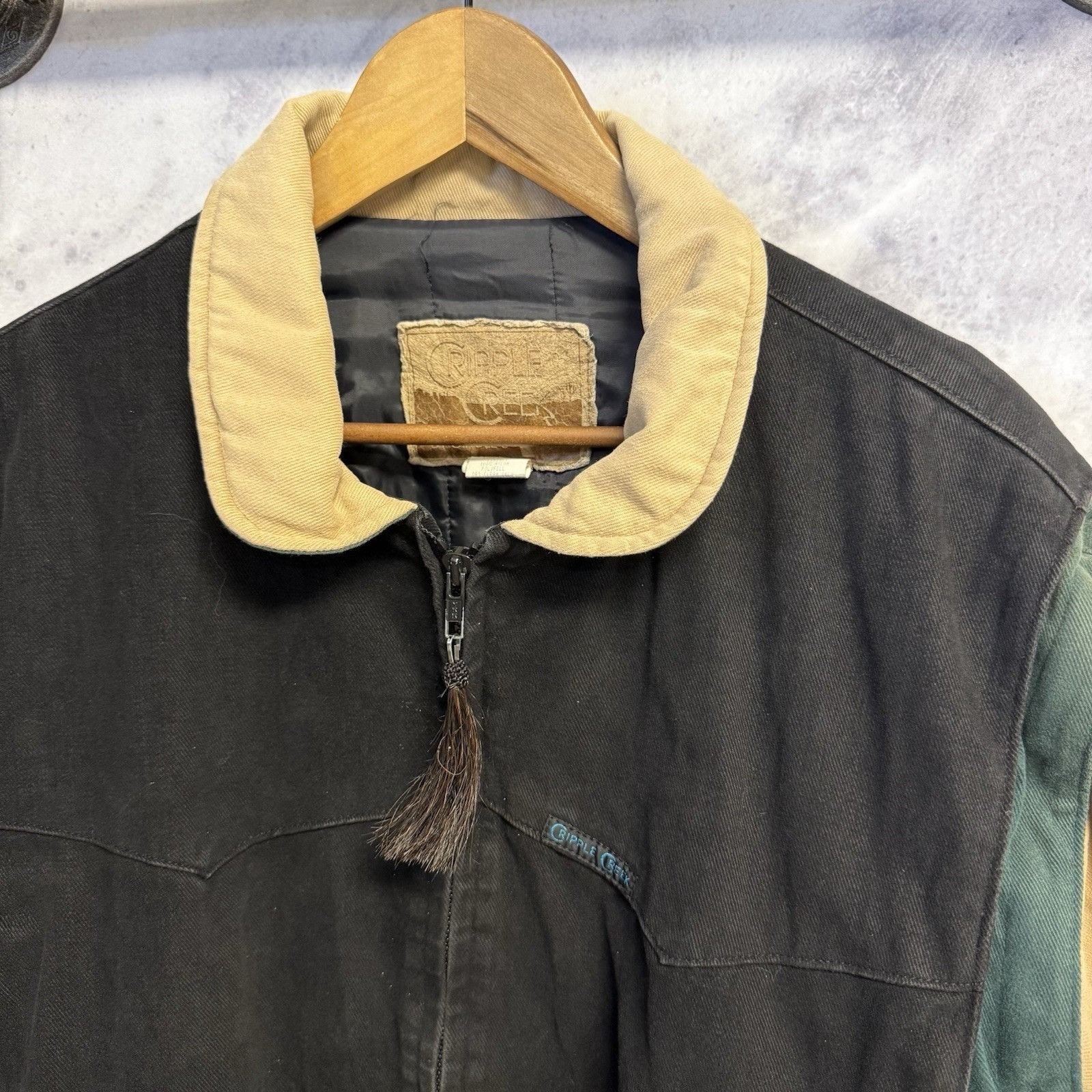 Vintage Vintage Cripple Creek Aztec Bomber Jacket Mens Large Zip Off Size US L / EU 52-54 / 3 - 3 Thumbnail