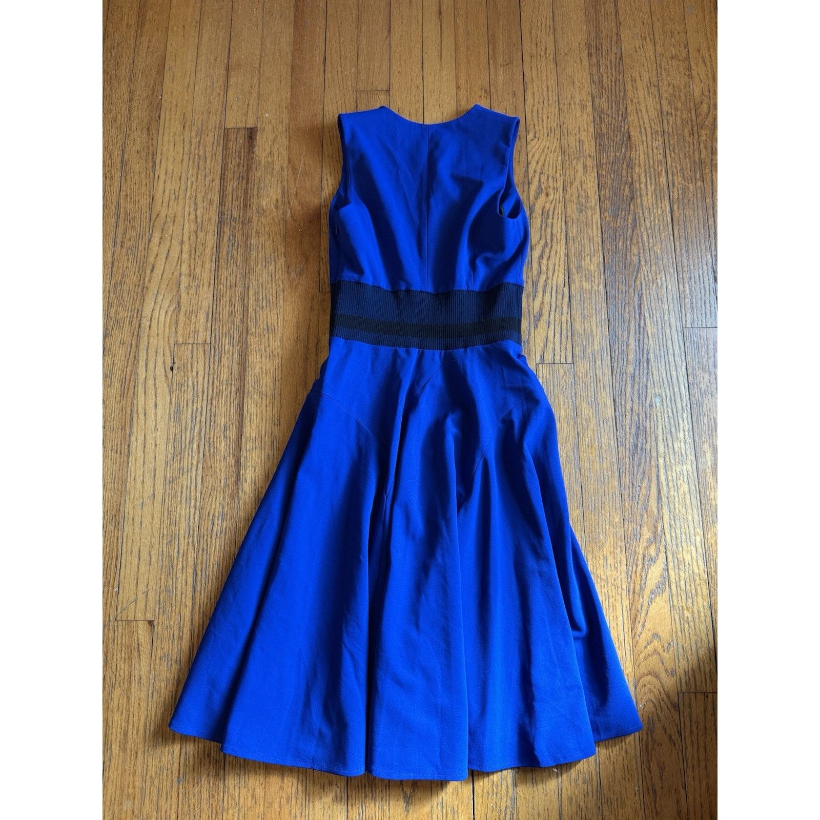 Other Derek Lam Womens Royal Blue V Neck Dress Size 4 NWT Size S / US 4 / IT 40 - 8 Thumbnail