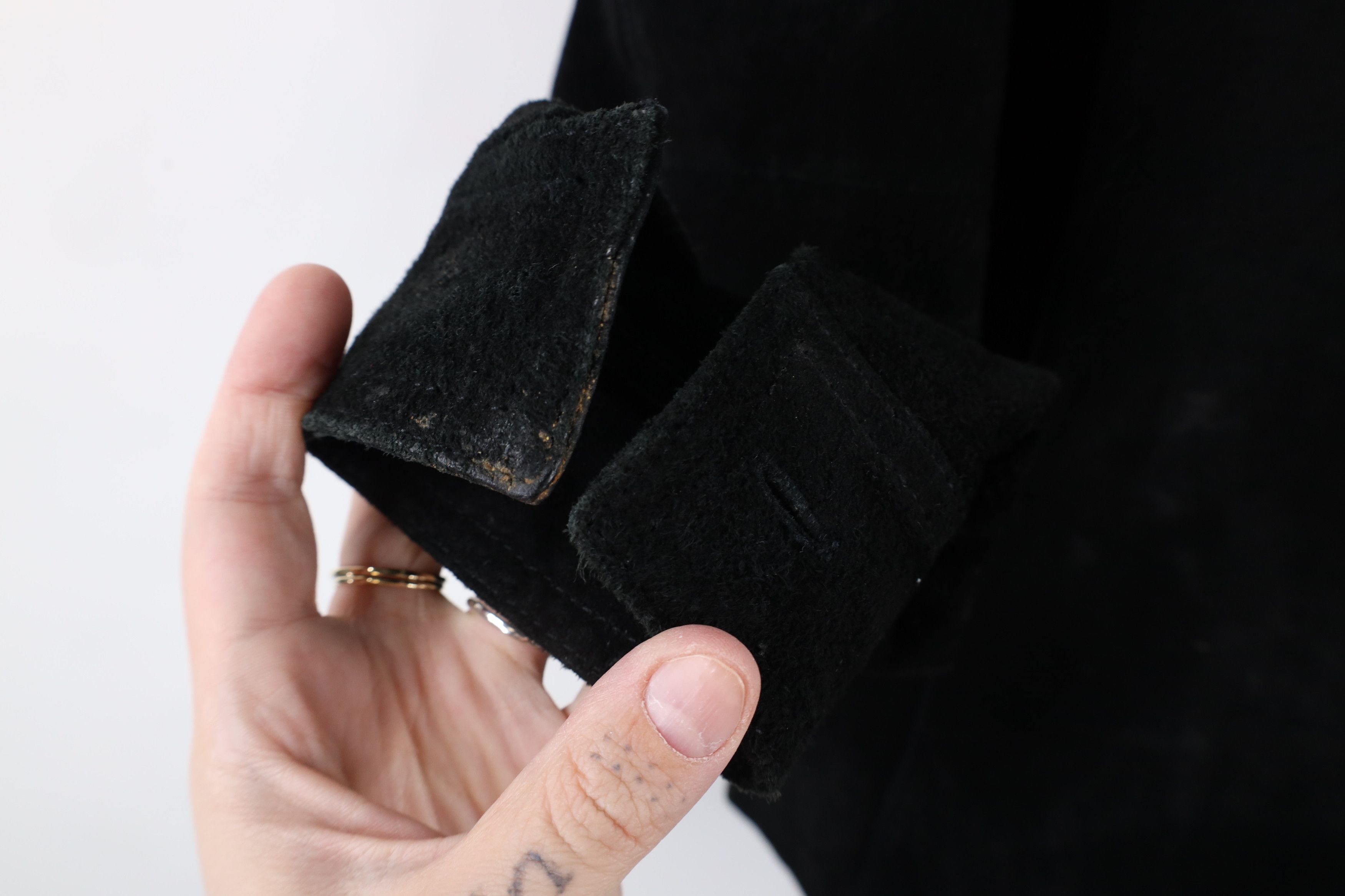 Vintage Vintage 90s Streetwear Suede Leather Shirt Jacket Jac Shirt Size S / US 4 / IT 40 - 5 Thumbnail