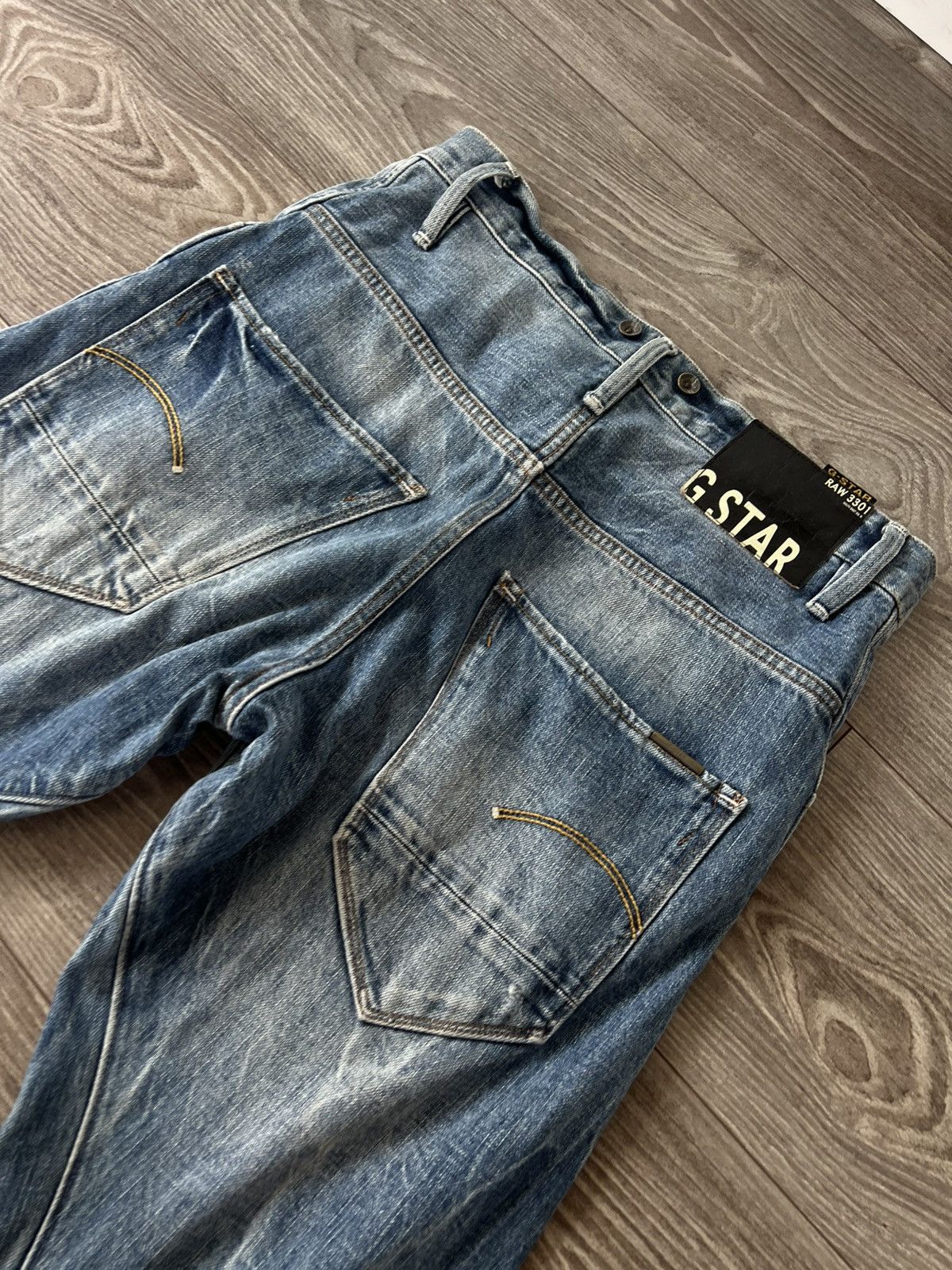 G-Star Y2K G-Star Raw ARC 3D Loose Tapered Braces Opium 03301 Jeans Size US 31 - 7 Thumbnail