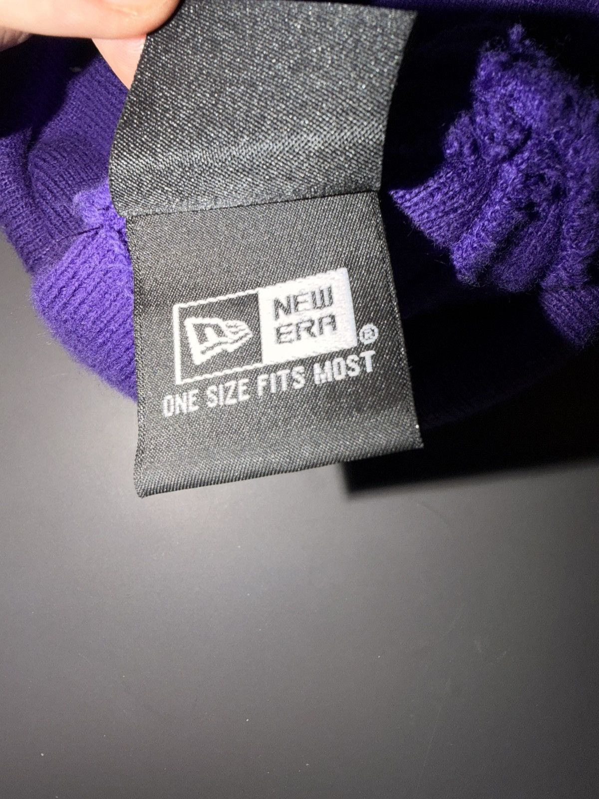 Supreme Supreme x New Era Script Beanie Purple Size ONE SIZE - 4 Thumbnail