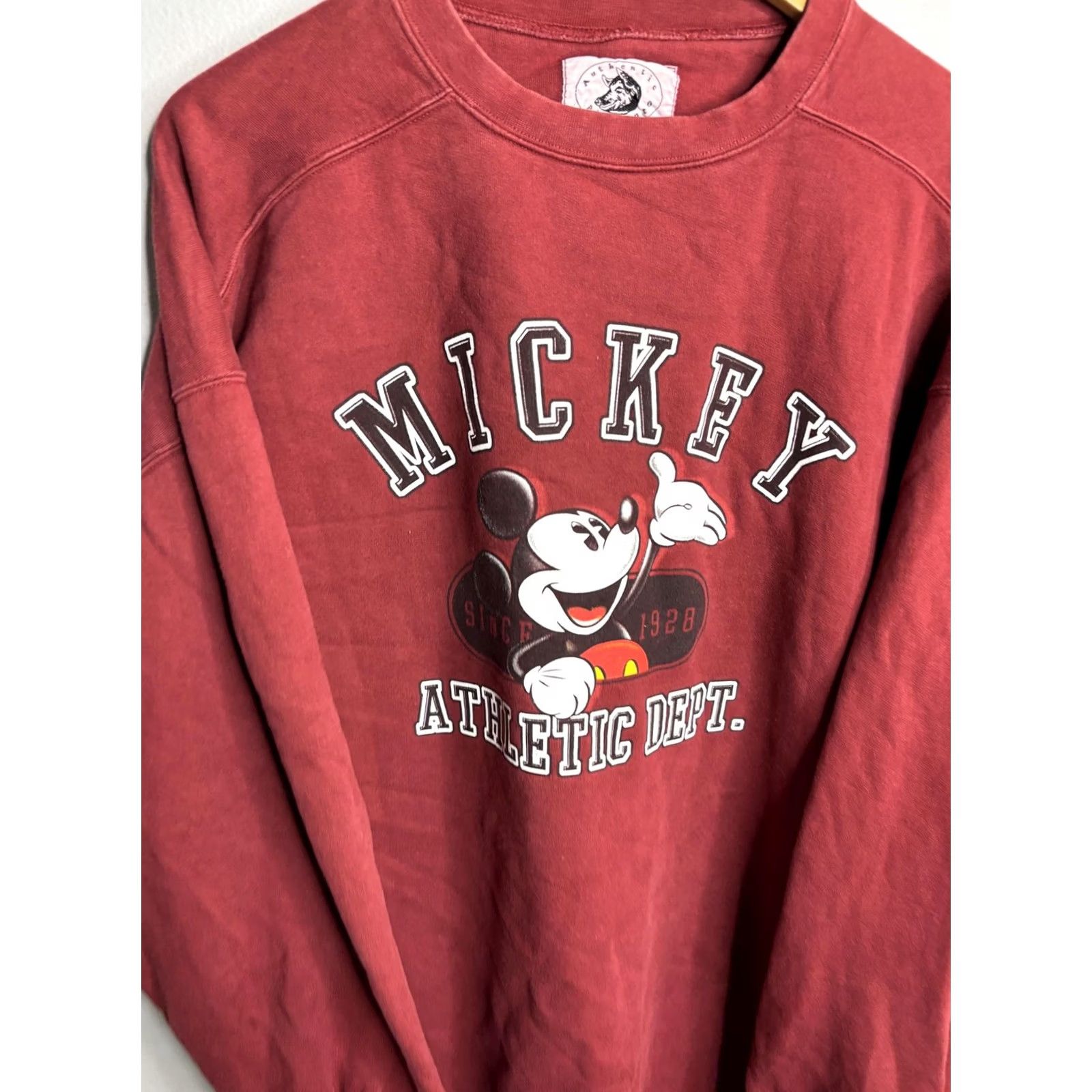 Disney Disney Mickey Mouse Sweatshirt Mens XL Red Crewneck Graphic Athletic Dept Size US XL / EU 56 / 4 - 2 Thumbnail