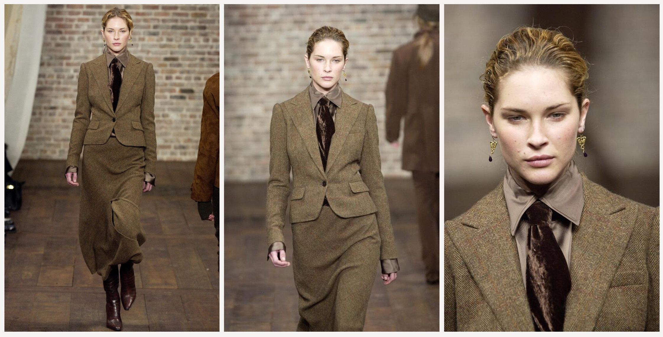 Ralph Lauren Purple Label RALPH LAUREN COLLECTION _ F/W 2003 _CASHMERE _ HERRINGBONE Size M / US 6-8 / IT 42-44 - 2 Thumbnail