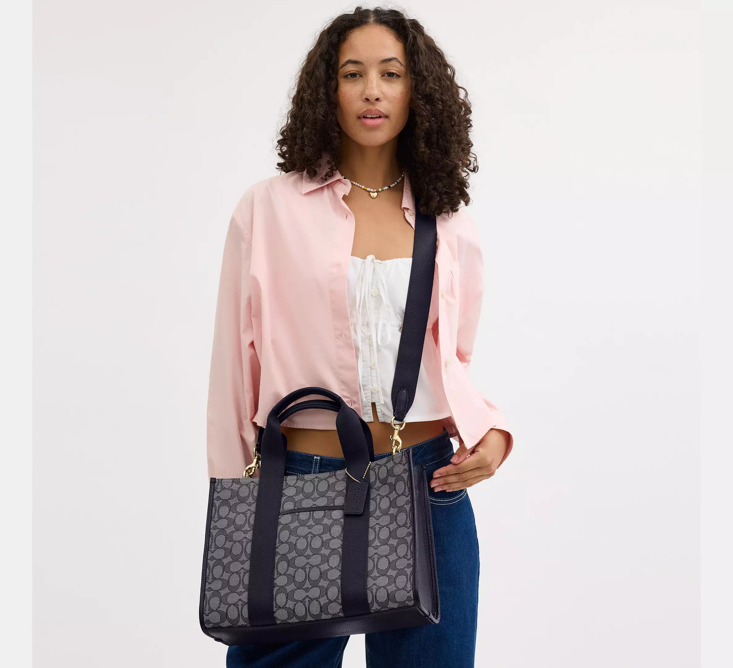 Coach Smith Tote Bag In Signature Jacquard CY367 Size ONE SIZE - 7 Thumbnail