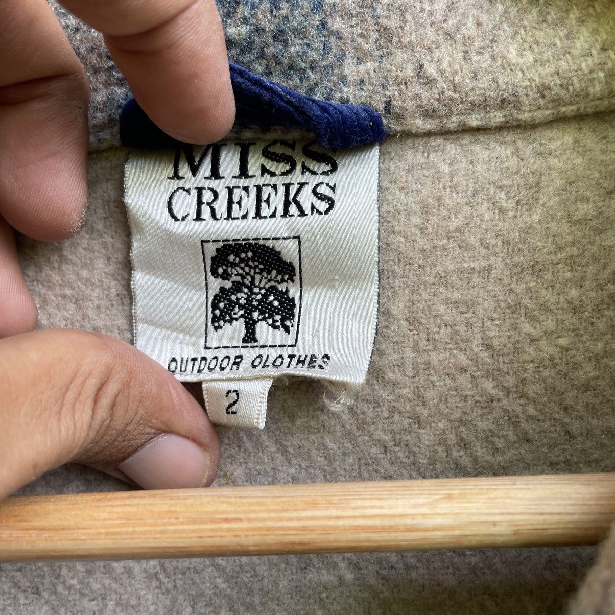 Woolrich Woolen Mills 💥Miss Creek Four Pocket Outdoor Clothes Shadow Plaid Warm Size M / US 6-8 / IT 42-44 - 7 Thumbnail