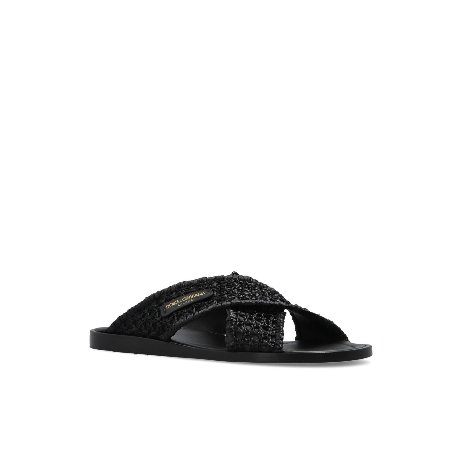 Dolce & Gabbana DOLCE&GABBANA Black Slides New & Authentic (Men's size:9;) Size US 9 / EU 42 - 2 Thumbnail
