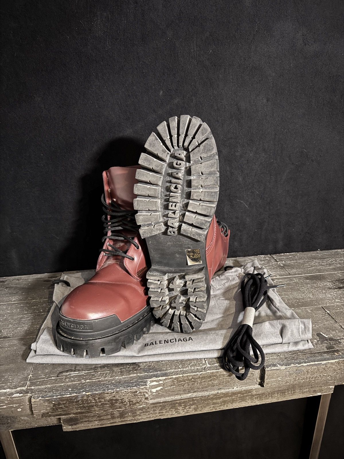 Balenciaga Balenciaga Leather Strike Boots Size US 8 / EU 41 - 3 Thumbnail