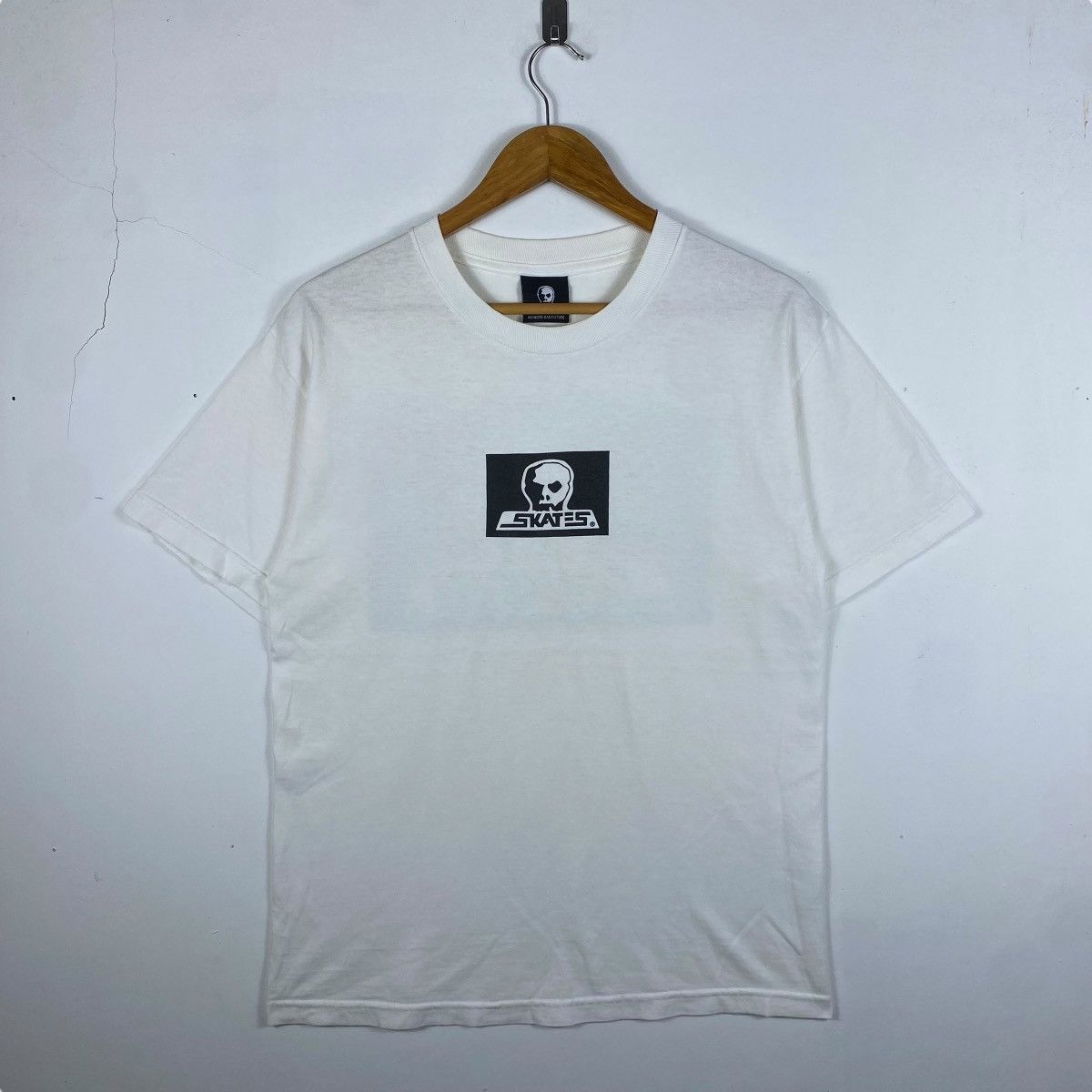 Vintage Vintage SKULL SKATES No More Bad Future Skate Tee Shirt Size US M / EU 48-50 / 2 - 4 Thumbnail