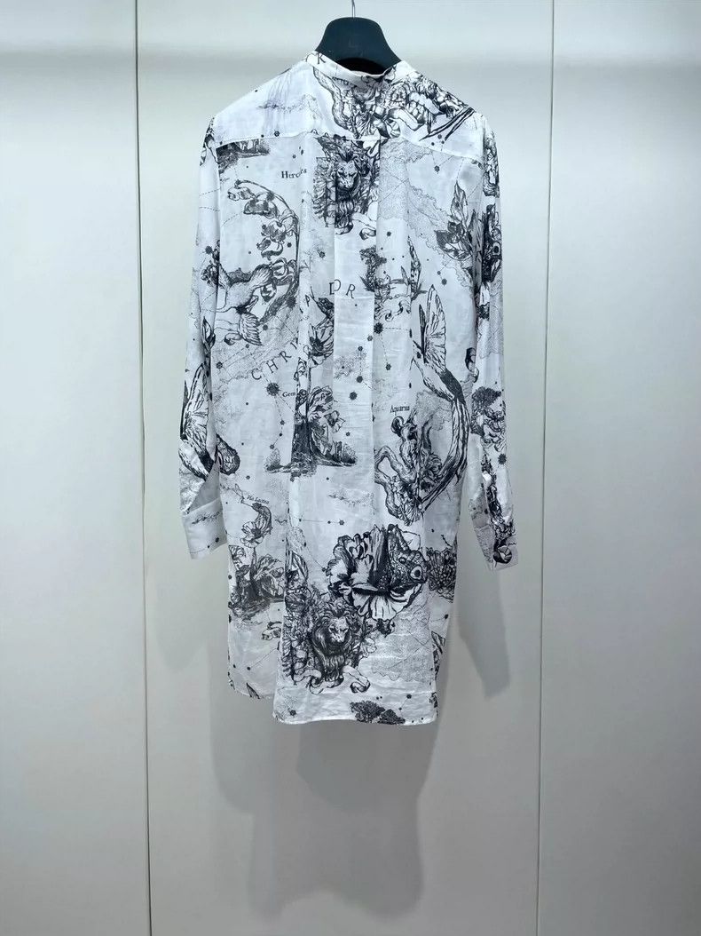 Dior Dior Black and white ink painting shirt 2504-Nextarrow Size XS / US 0-2 / IT 36-38 - 2 Thumbnail