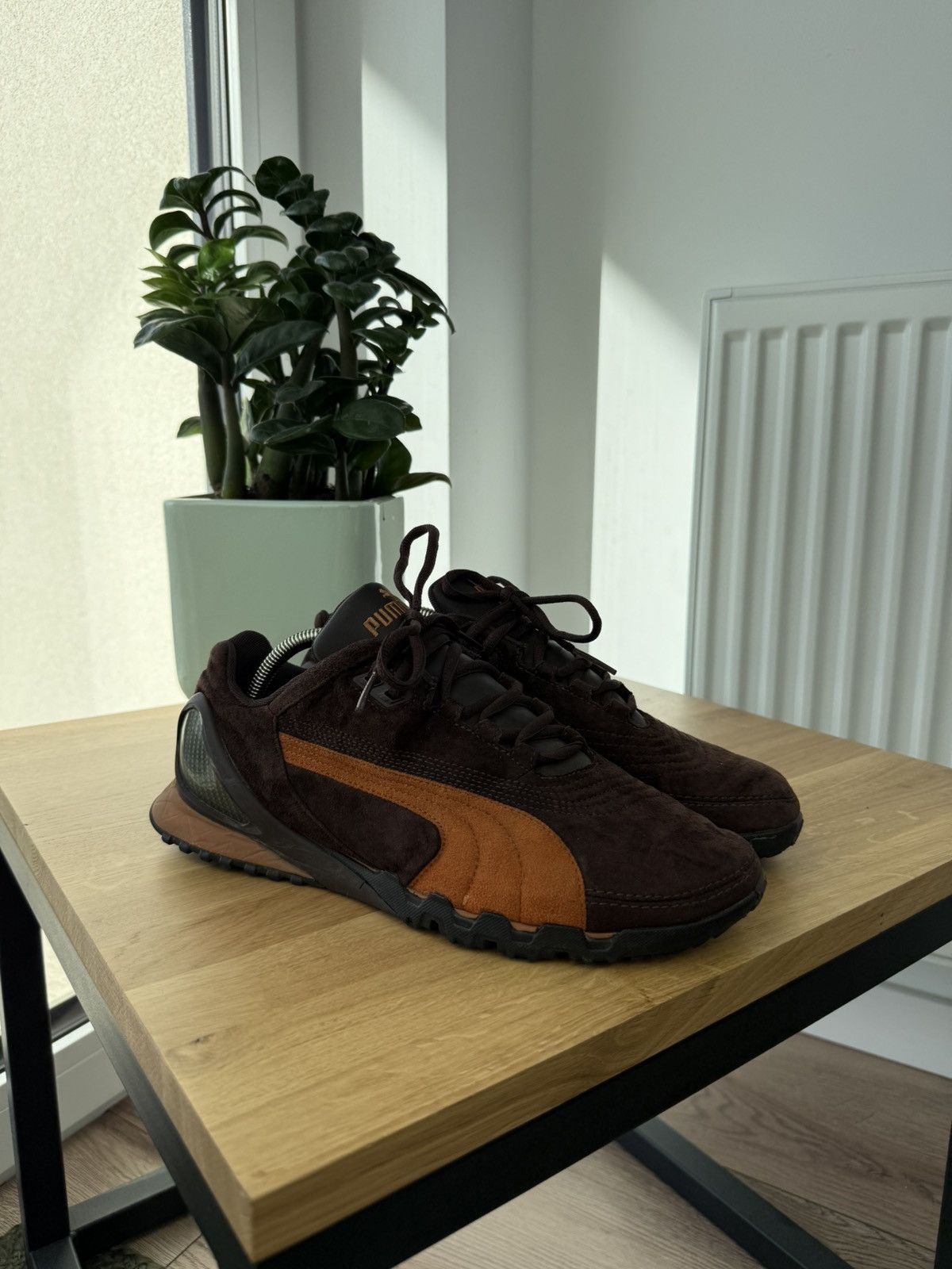 Puma Puma Ouninpihja vintage avant garde brown sneakers shoes 90s Size US 10.5 / EU 43-44 - 6 Thumbnail