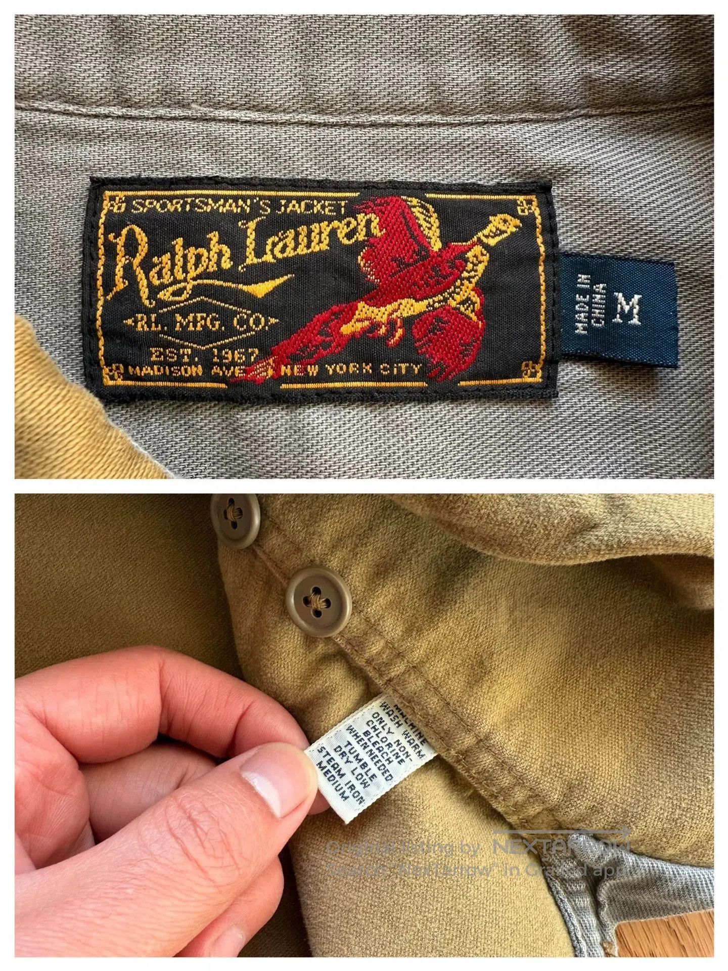 RLX Ralph Lauren Vintage Outdoor Moleskin Shirt Jacket. Size US M / EU 48-50 / 2 - 9 Thumbnail