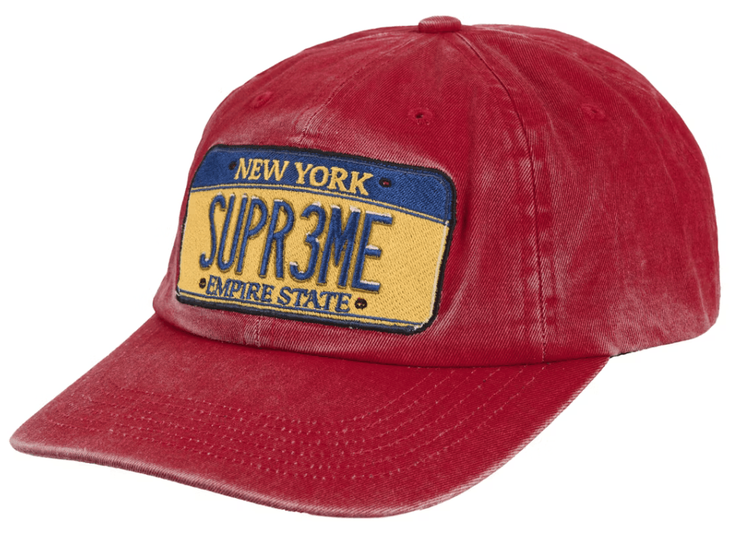 Supreme License Plate 6 Panel Hat | Grailed