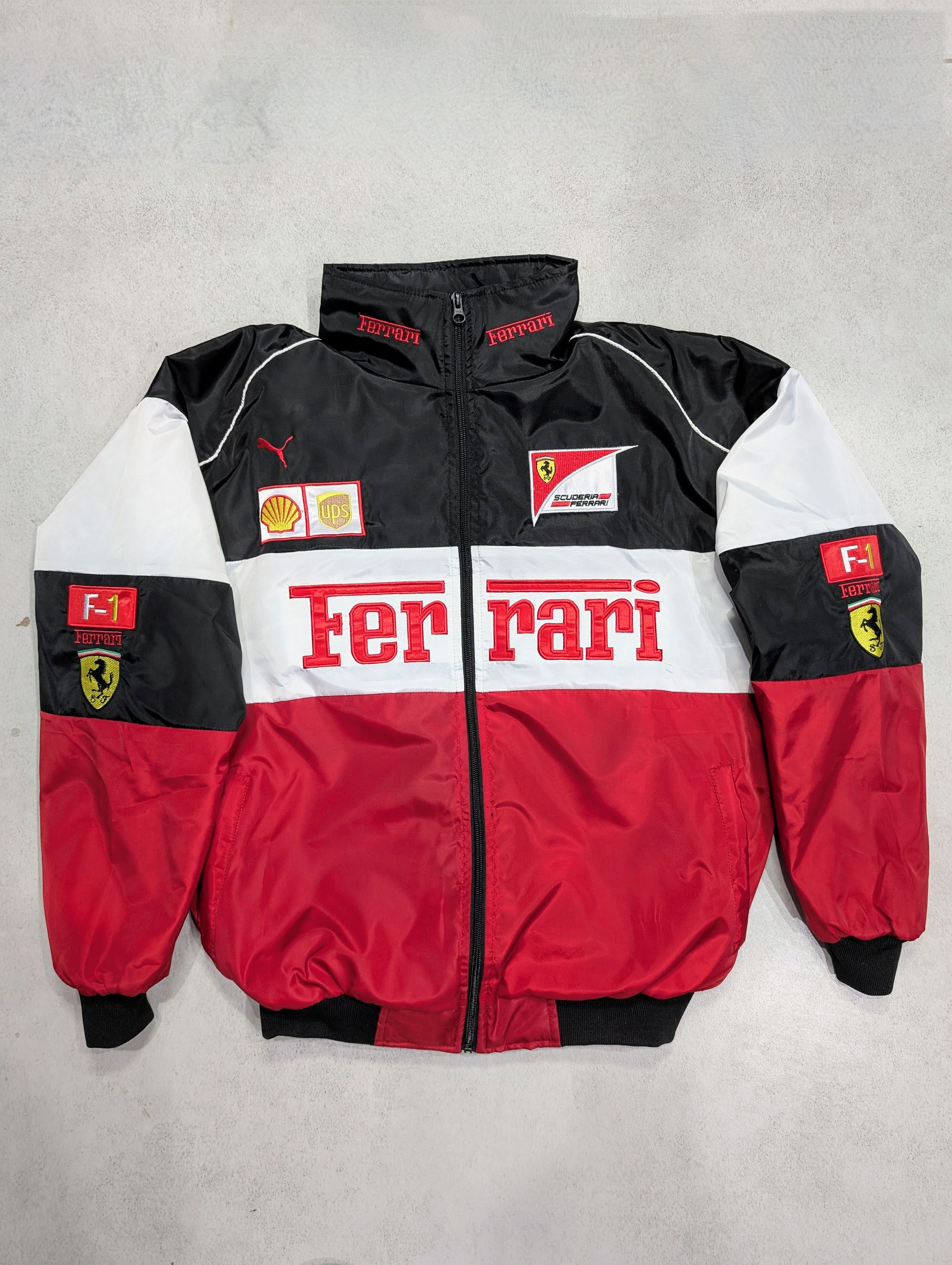 Vintage 🔥 FERRARI ADULT F1 RACING JACKET VINTAGE EBROIDERED COTTON Size US L / EU 52-54 / 3 - 1 Thumbnail