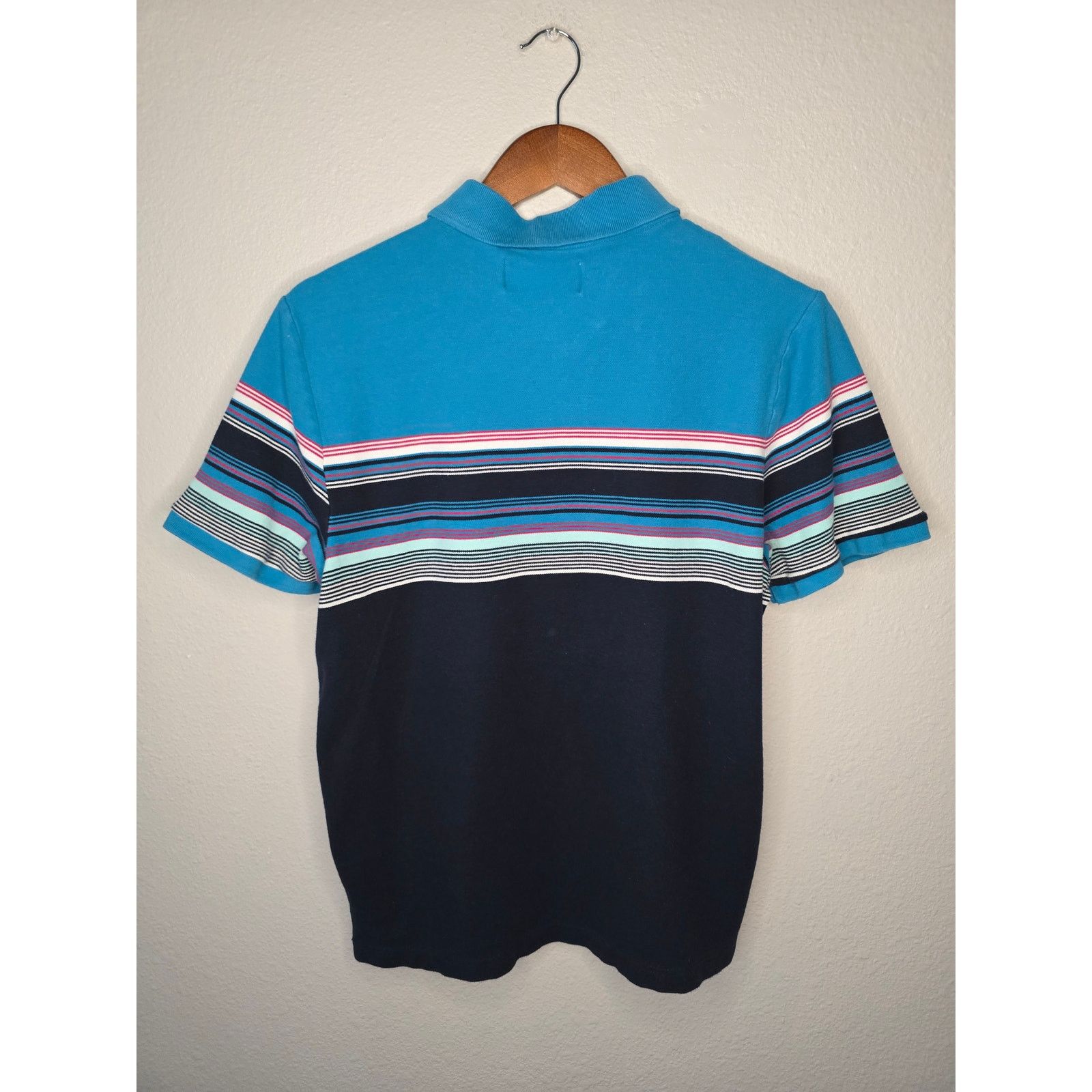 Original Penguin Penguin Polo Youth L Blue Striped Multicolor Collared Shirt Size L / US 10 / IT 46 - 6 Thumbnail