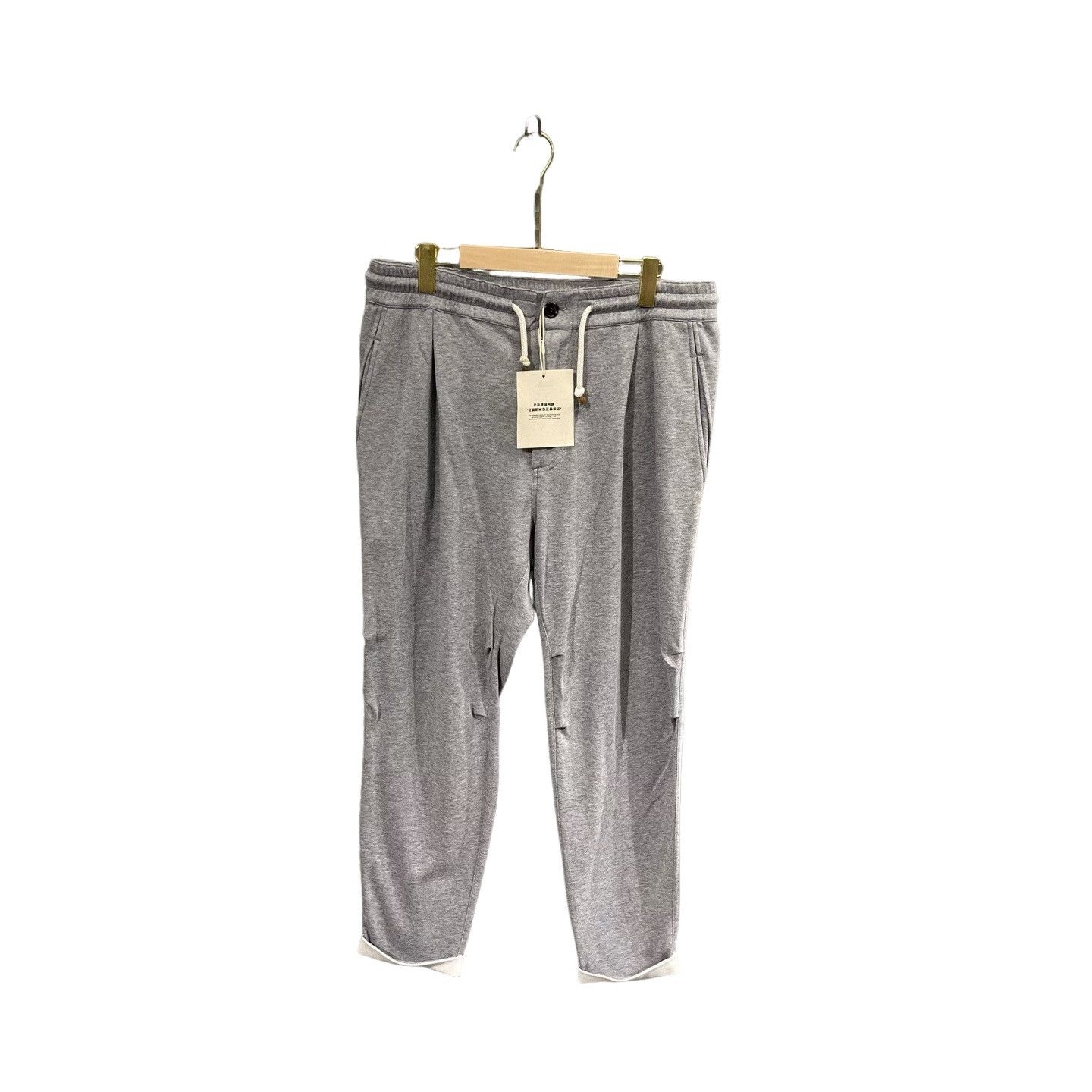 Brunello Cucinelli Brunello Cucinelli Gray Cotton Blend Joggers Size M Size US 32 / EU 48 - 1 Thumbnail