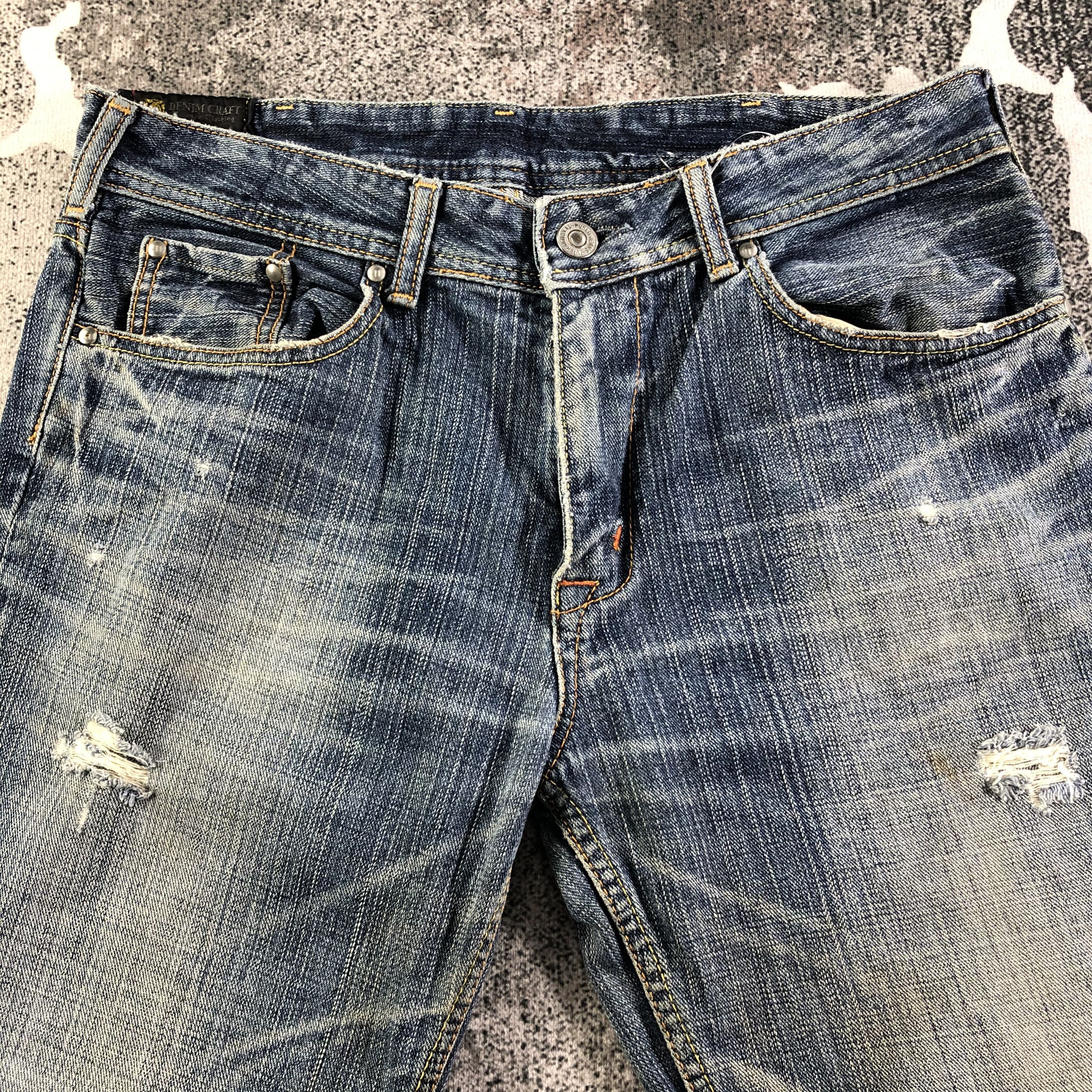 Japanese Brand Denim Craft Jeans Distressed Denim KJ2425 Size US 32 / EU 48 - 3 Thumbnail