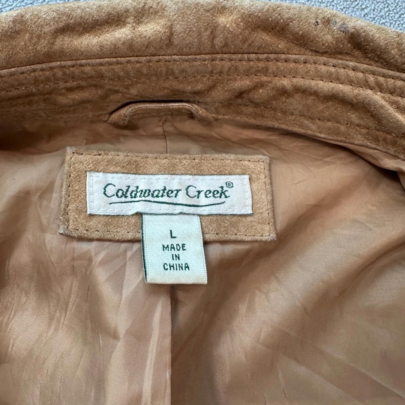 Coldwater Creek Coldwater Creek Suede Genuine Leather Jacket Tan Women L Size L / US 10 / IT 46 - 5 Thumbnail