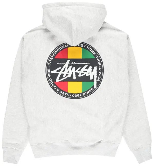 Stussy Stussy Classic Dot Hoodie 'Ash Heather' Size US XL / EU 56 / 4 - 1 Thumbnail