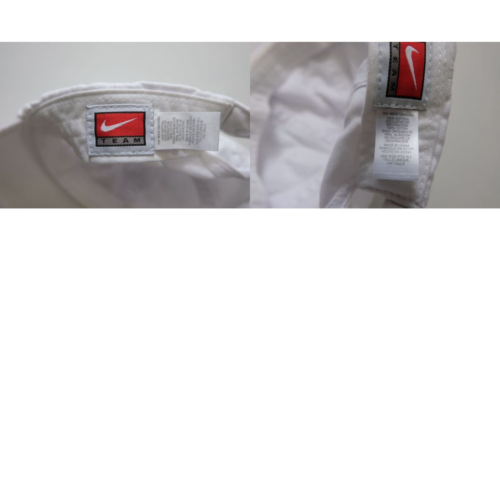 Nike VINTAGE Nike SPORTSWEAR MINI SWOOSH HAT CAP 90s Y2K ADJUSTABLE ONE SIZE MEN'S CAP White Baseball Hat Size ONE SIZE - 8 Thumbnail