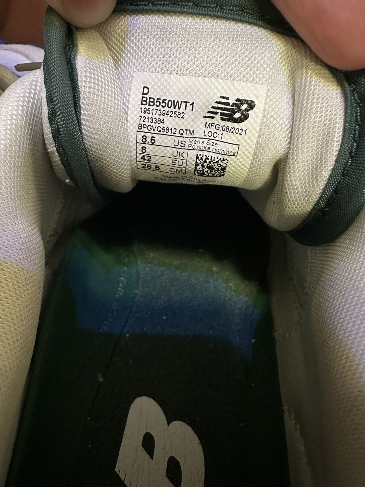 New Balance New Balance 550 White Green Size US 8.5 / EU 41-42 - 6 Thumbnail