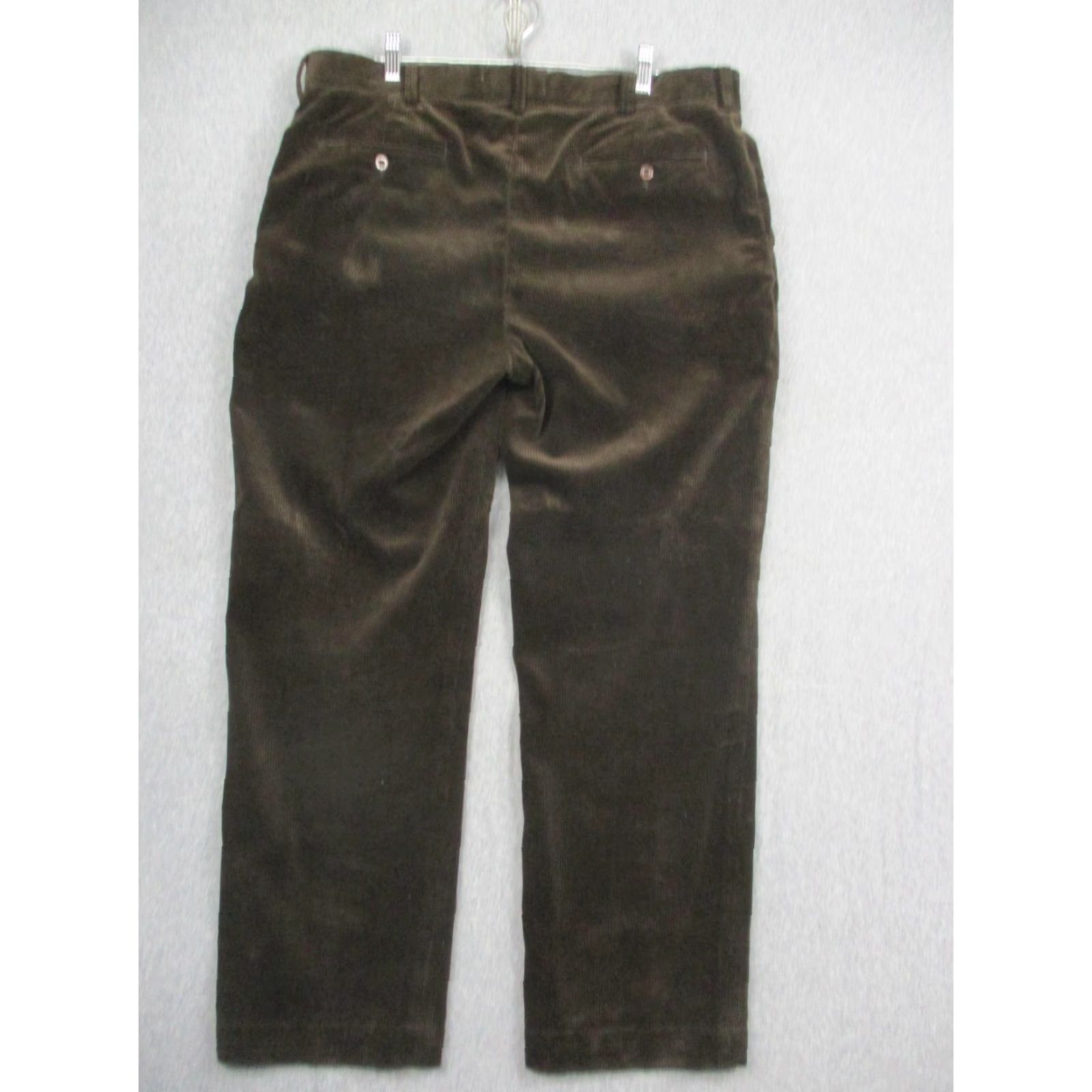 Polo Ralph Lauren Polo Ralph Lauren Pants Mens 38x30 Corduroy Preston Brown 100% Cotton Wide Wale Straight Front Zip Pockets Mens Size US M / EU 48-50 / 2 - 6 Thumbnail