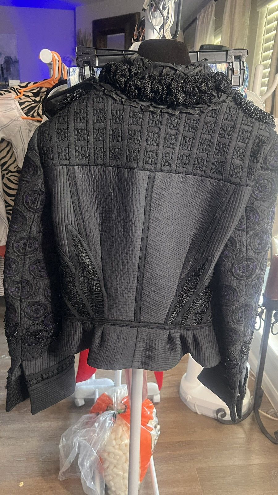 Roberto Cavalli NWT Robert Cavalli Black Custom Made Jacket Size M / US 6-8 / IT 42-44 - 3 Thumbnail