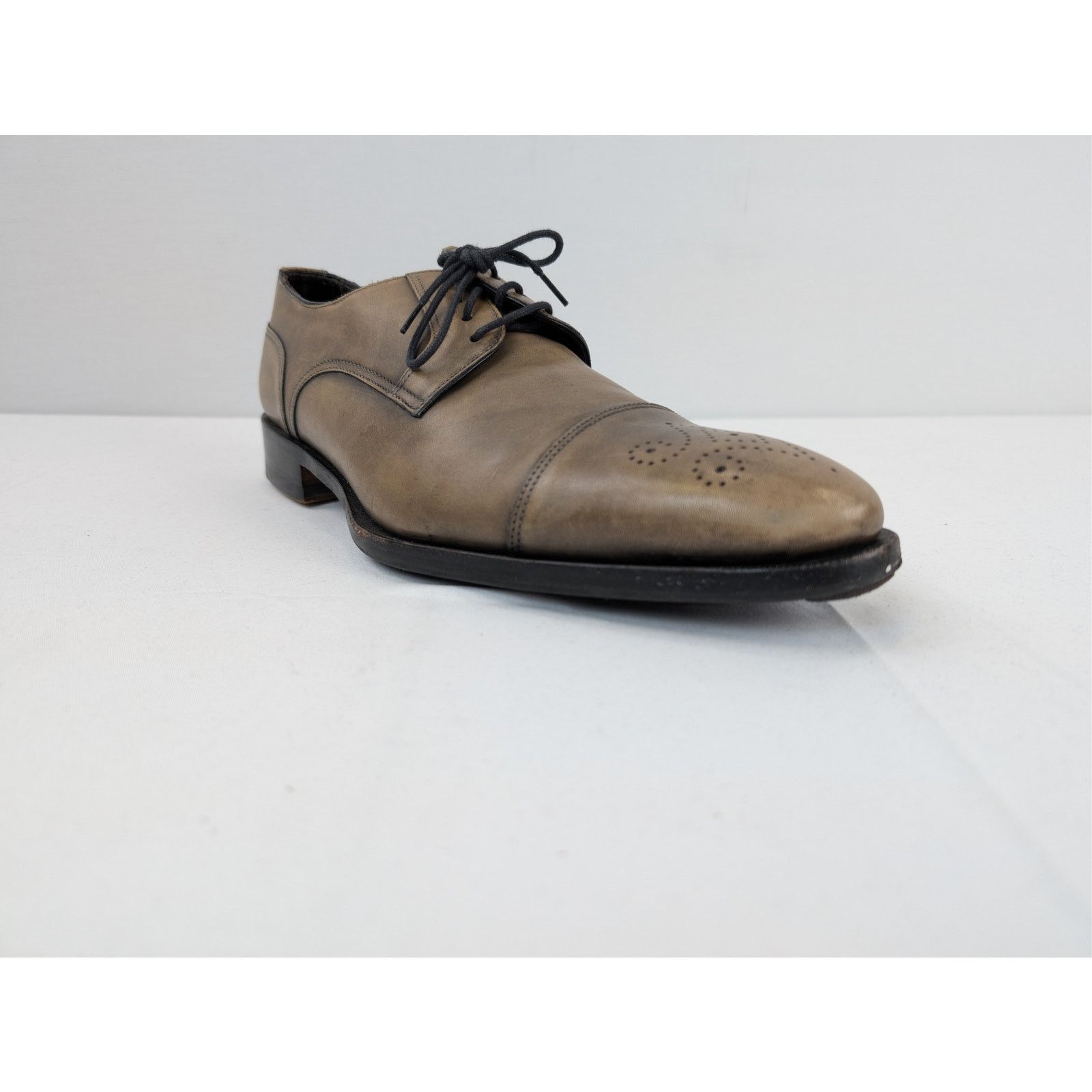 David Eden o1rshd1 CC20 Leather Shoe Boots in Beige Size US 10.5 / EU 43-44 - 2 Thumbnail