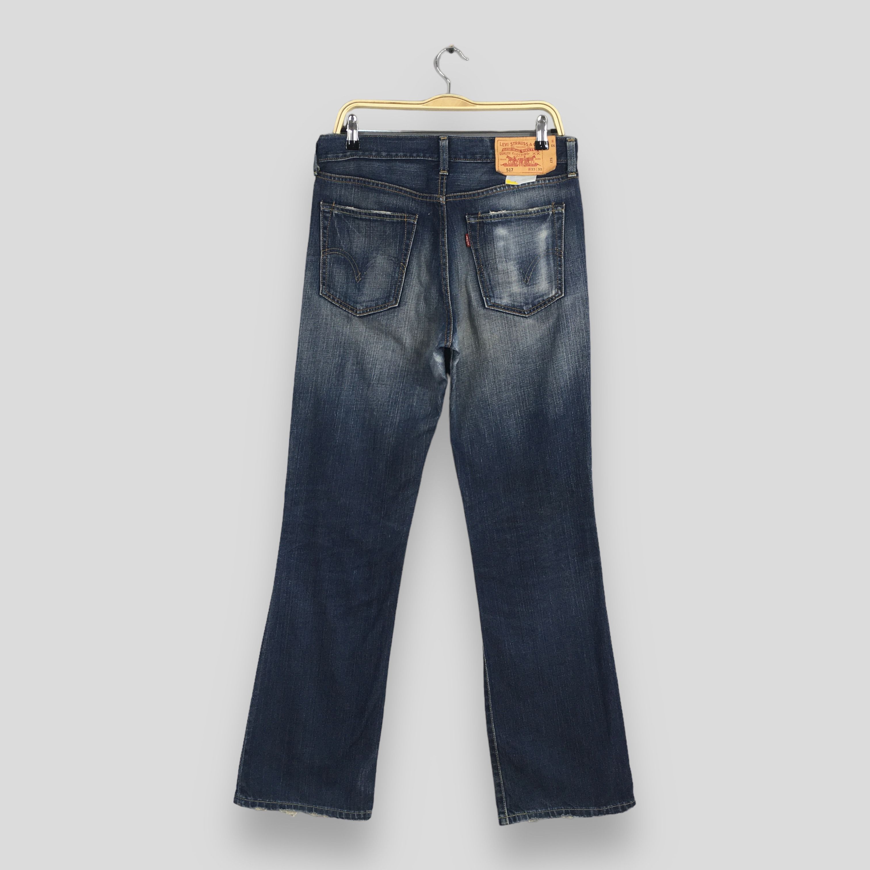 Levi's Size 31x32.5 Vintage Levi's 517 Bootcut Flare Jeans S665 Size US 31 - 8 Thumbnail