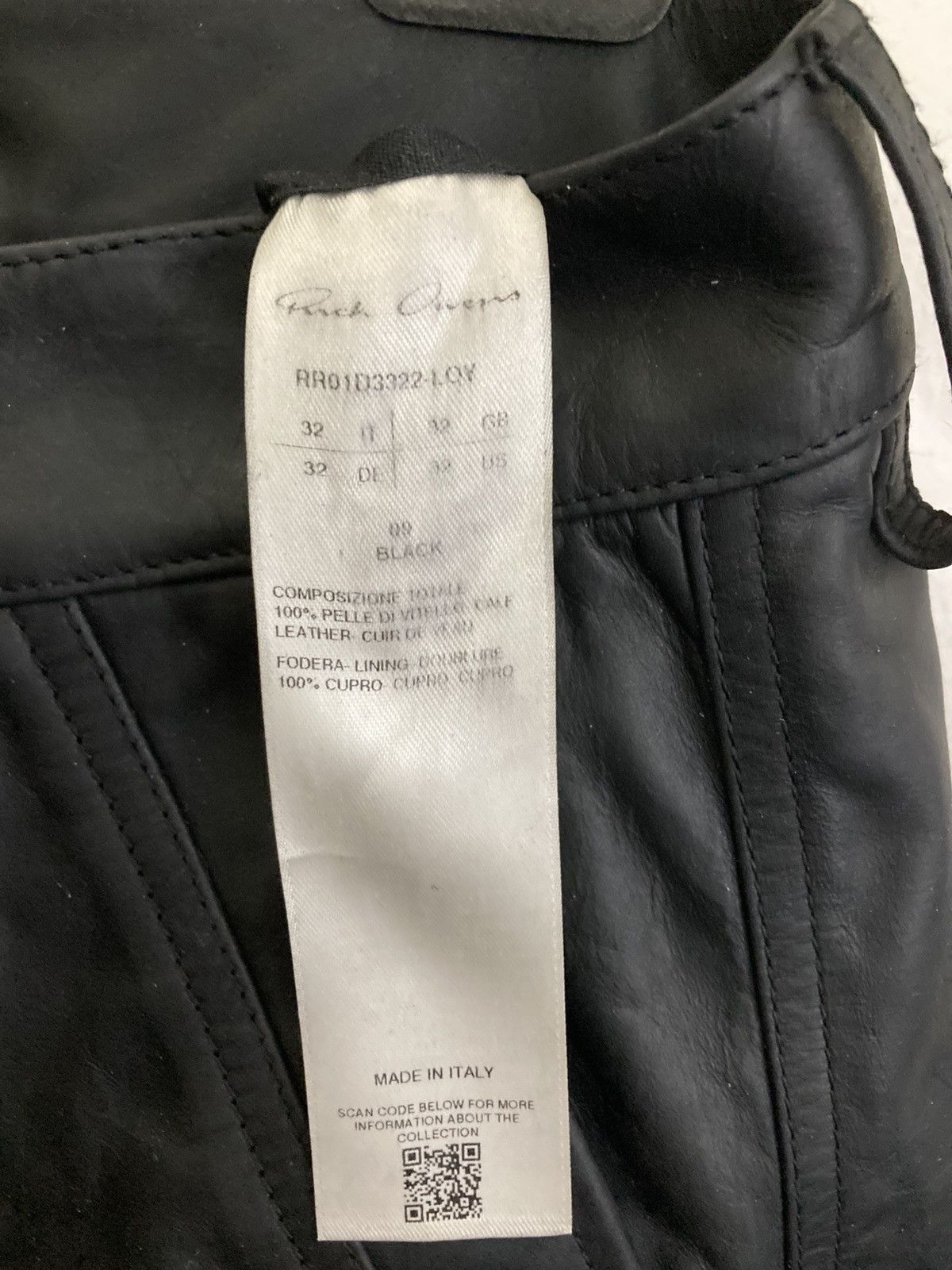Rick Owens NEVER WORN / Rick Owens Leather Stefan Cargo Shorts in Black Size US 32 / EU 48 - 19 Thumbnail