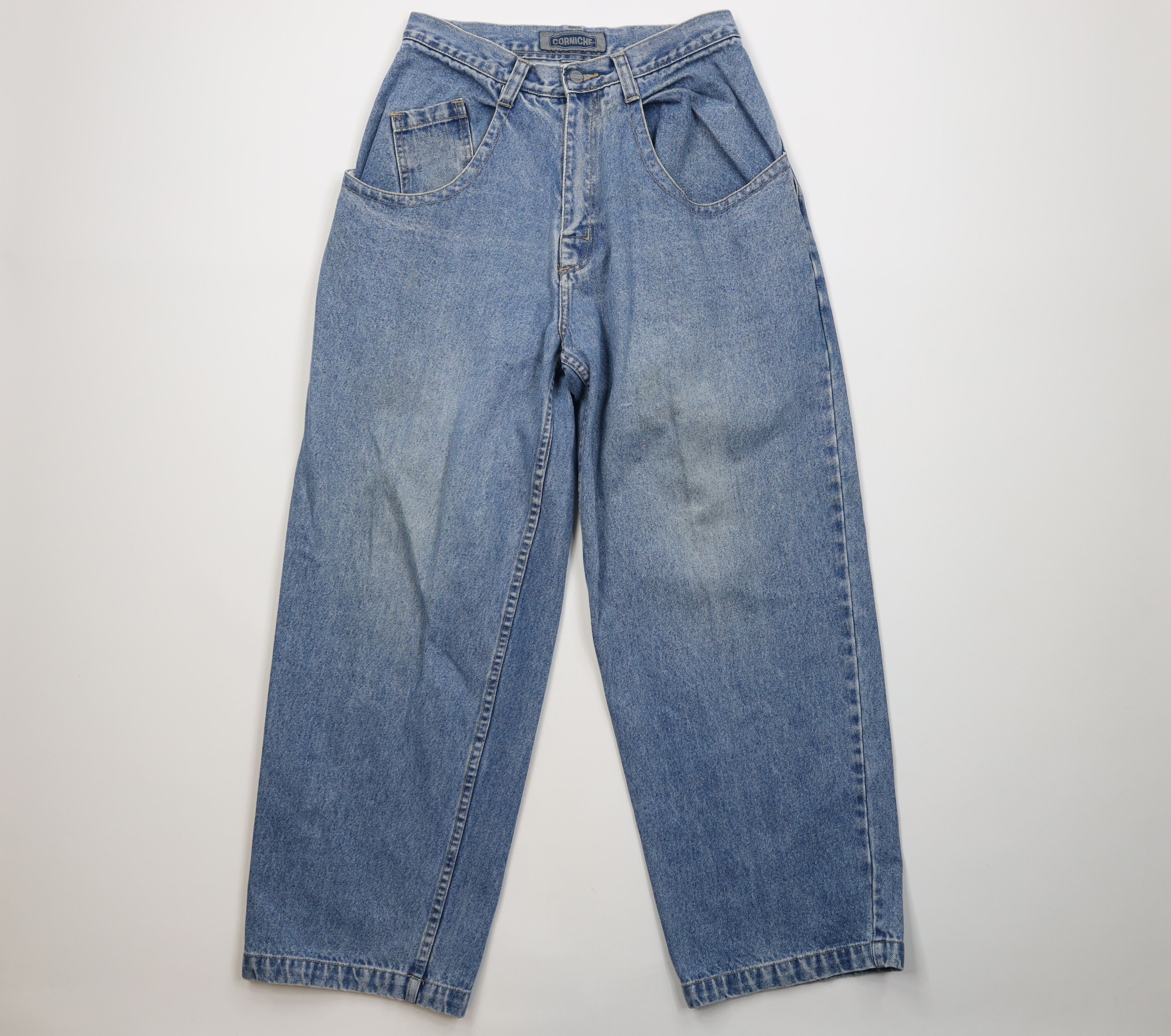 Vintage Vintage 90s Y2K Streetwear Pocket Wide Leg Jeans Skateboard Size US 30 / EU 46 - 1 Thumbnail
