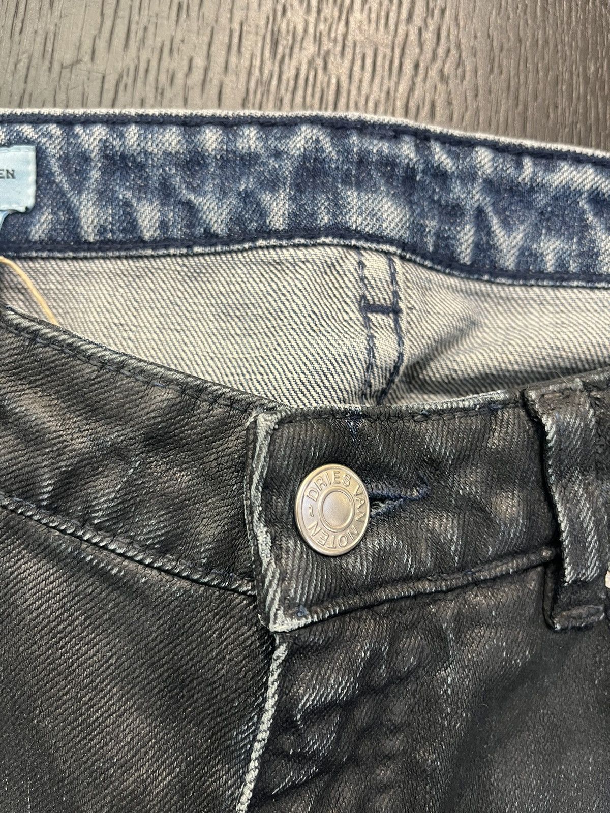 Dries Van Noten Dries van Noten Waxed Bi-Color Denim Size US 30 / EU 46 - 5 Thumbnail