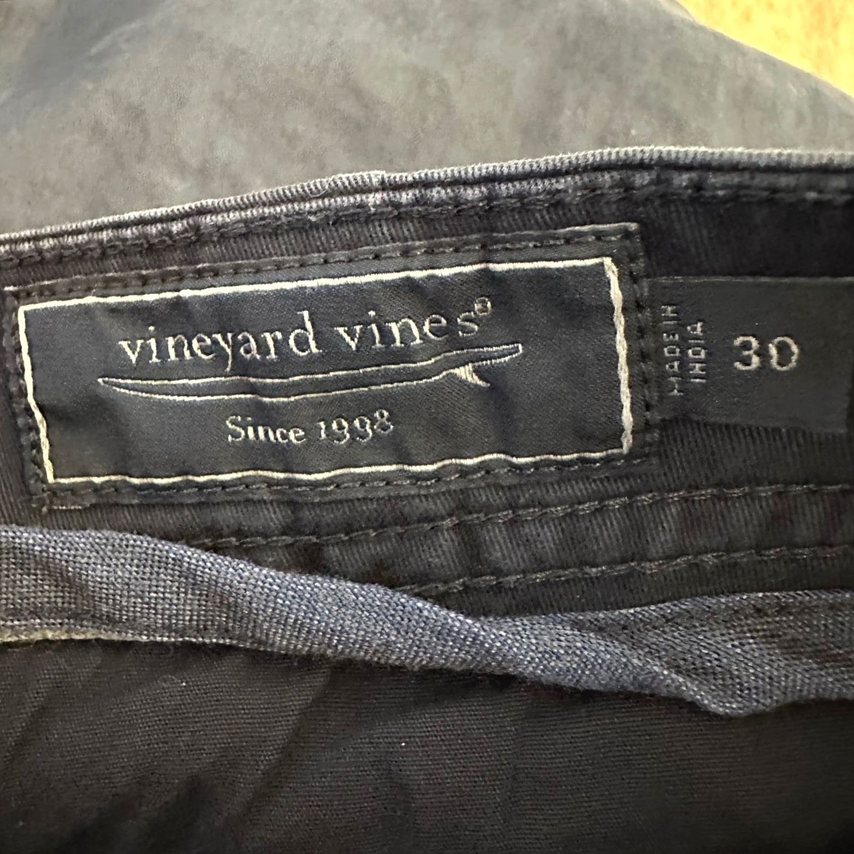 Vineyard Vines Vineyard Vines Island Short Navy Blue Mens 30 Chino Cotton Stretch Flat Front Dockers? Size US 31 - 6 Thumbnail