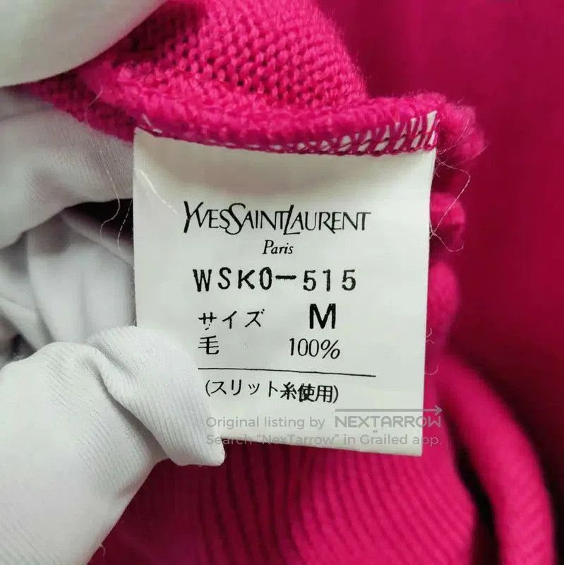 Yves Saint Laurent YSL Pink Wool Knit Sweater Size M . Size M / US 6-8 / IT 42-44 - 5 Thumbnail