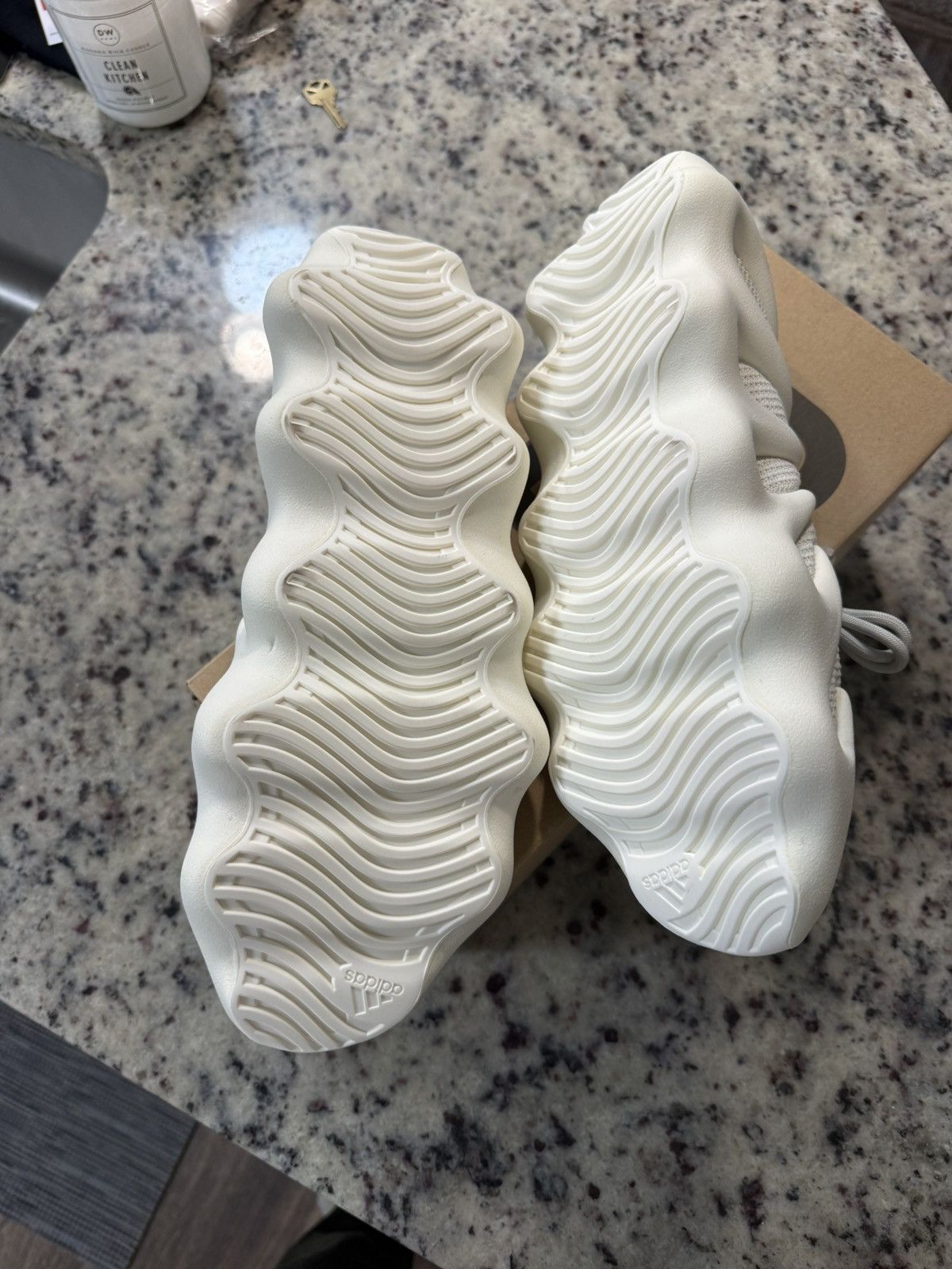 Yeezy Adidas Yeezy 450 Cloud White Size US 12 / EU 45 - 3 Thumbnail