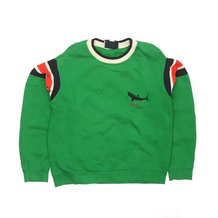 Gucci Gucci Green Printed Long Sleeve Sweatshirt -2506
