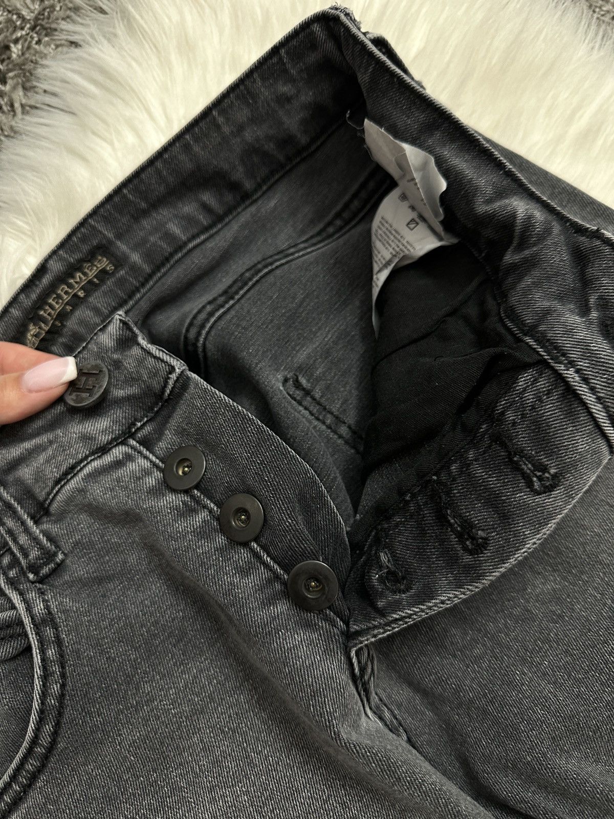 Designer × Hermes × Vintage Hermes Vintage Jeans Pants Denim Rare Size 30" / US 8 / IT 44 - 6 Thumbnail