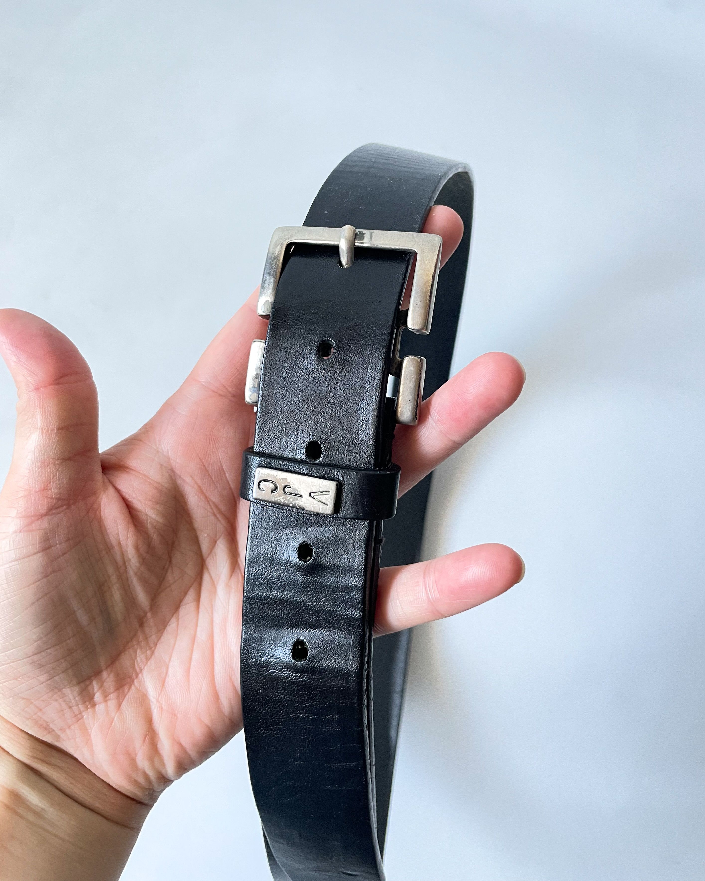 Versace Jeans Couture Vintage Versace Jeans Couture Leather Belt Size 36 - 7 Thumbnail