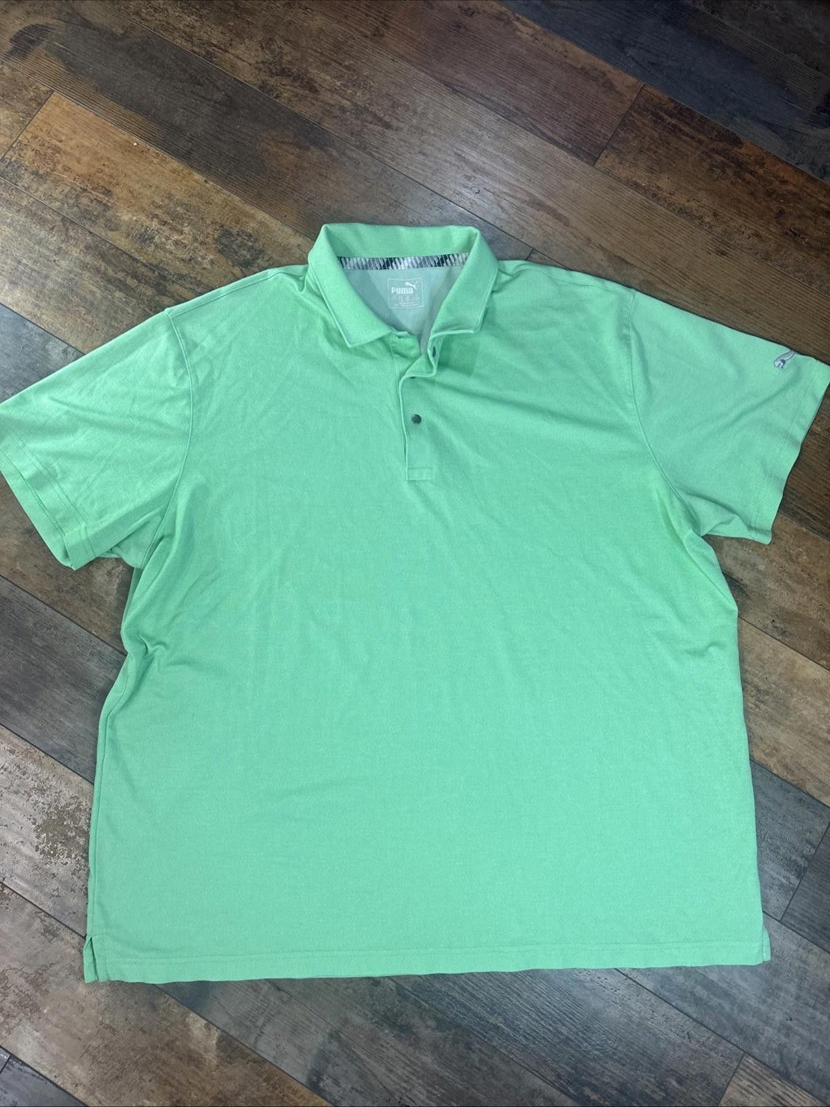 Puma Puma First Mile Golf Flash Polo Men’s 2XL Green Heather Size ONE SIZE - 1 Thumbnail