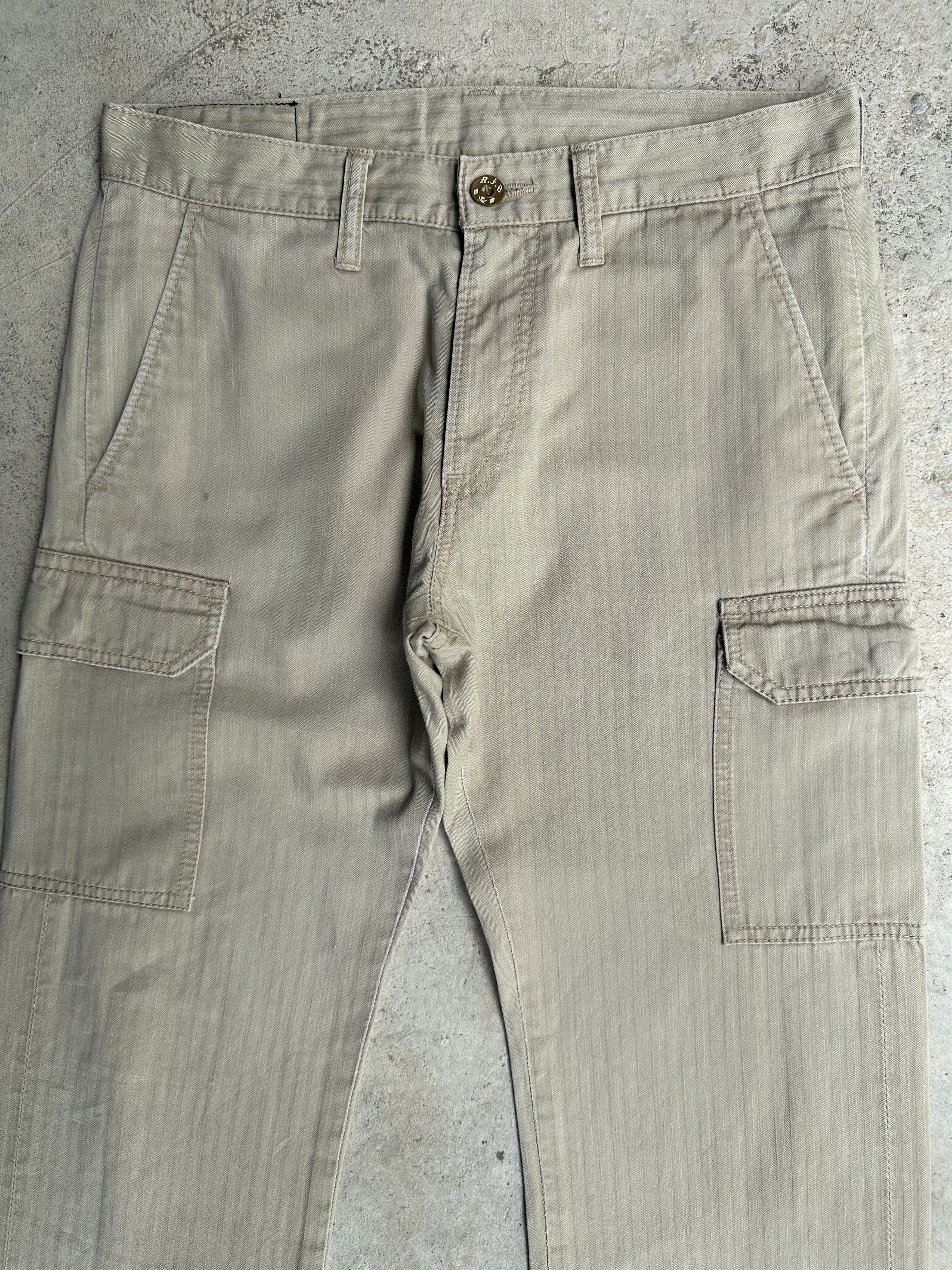 Freewheelers Japanese Brand R.J.B Herringbone Twill Cargo Trousers Pants Size US 30 / EU 46 - 7 Thumbnail