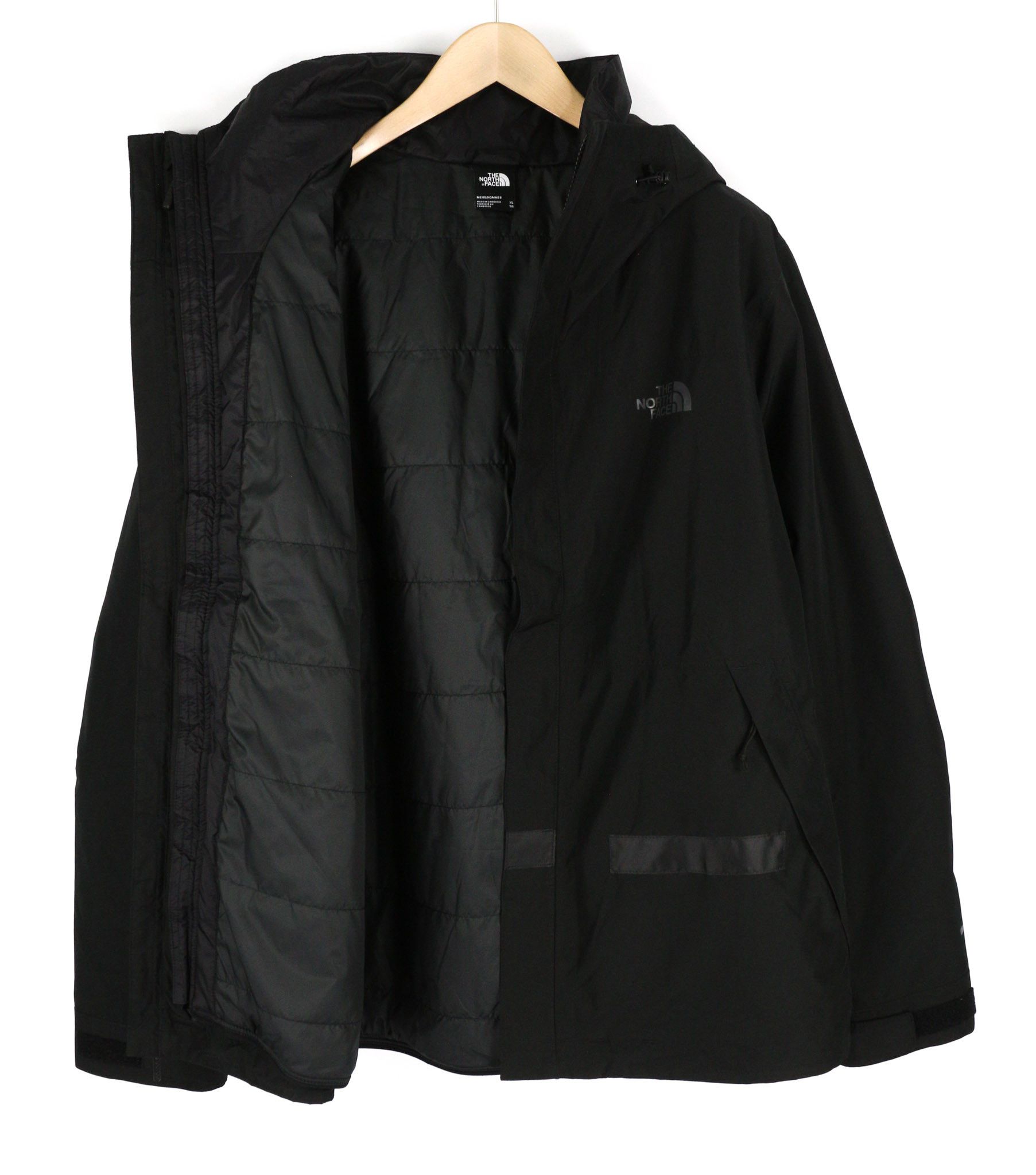 The North Face XL Black Hooded Removable Lining Dryvent 81672 Size US XL / EU 56 / 4 - 4 Thumbnail