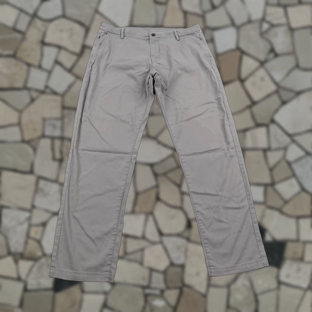 Vintage Birddogs Pants Mens 32 Gray Chino Straight Leg Casual Regular 32 Inseam 29 in Flat Front Golf Flex Pockets Logo Size US 32 / EU 48 - 1 Thumbnail