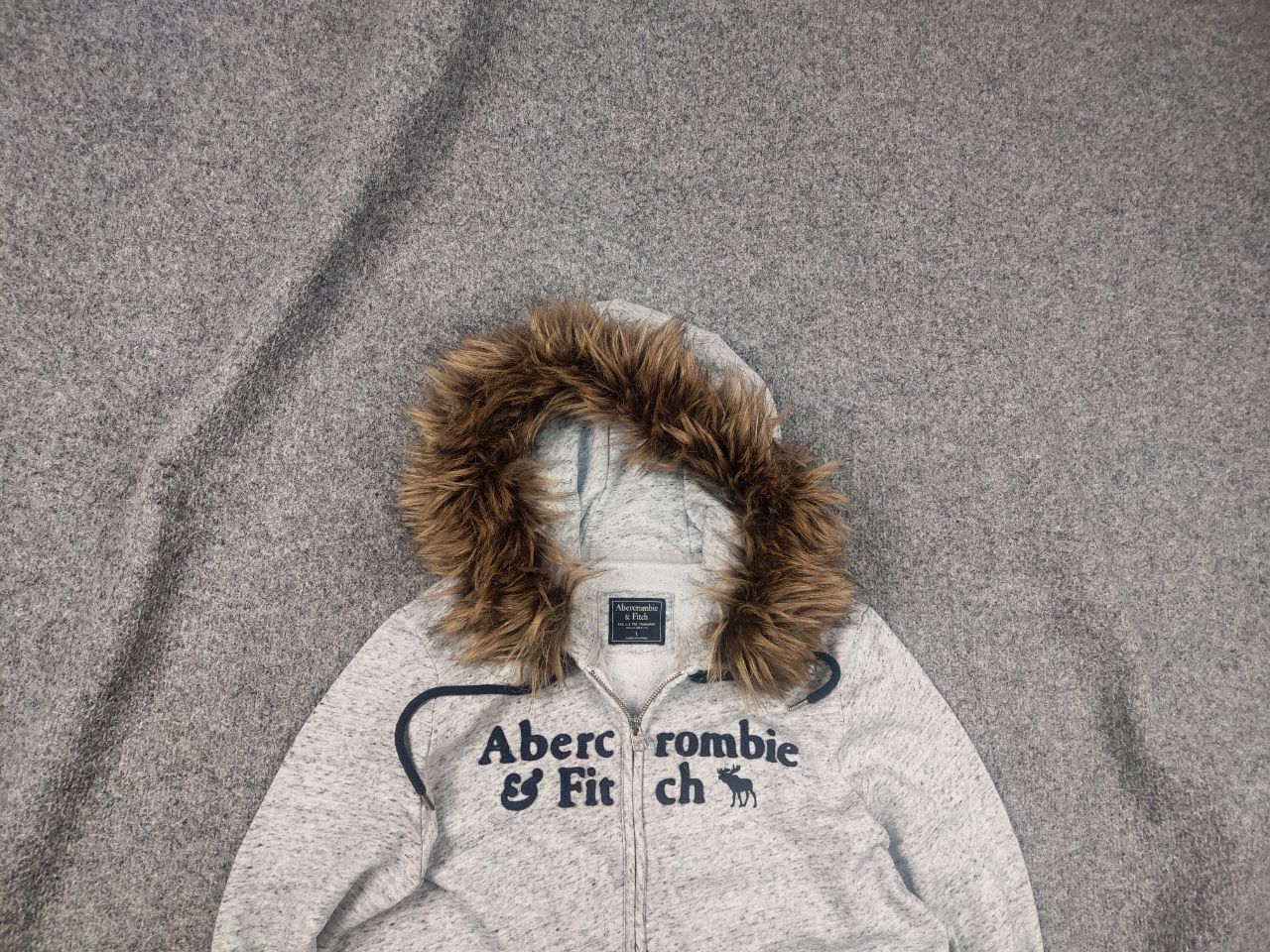 Abercrombie & Fitch Vintage Abercrombie Zip Fur Hoodie Y2K if six was nine LGB Size US L / EU 52-54 / 3 - 2 Thumbnail