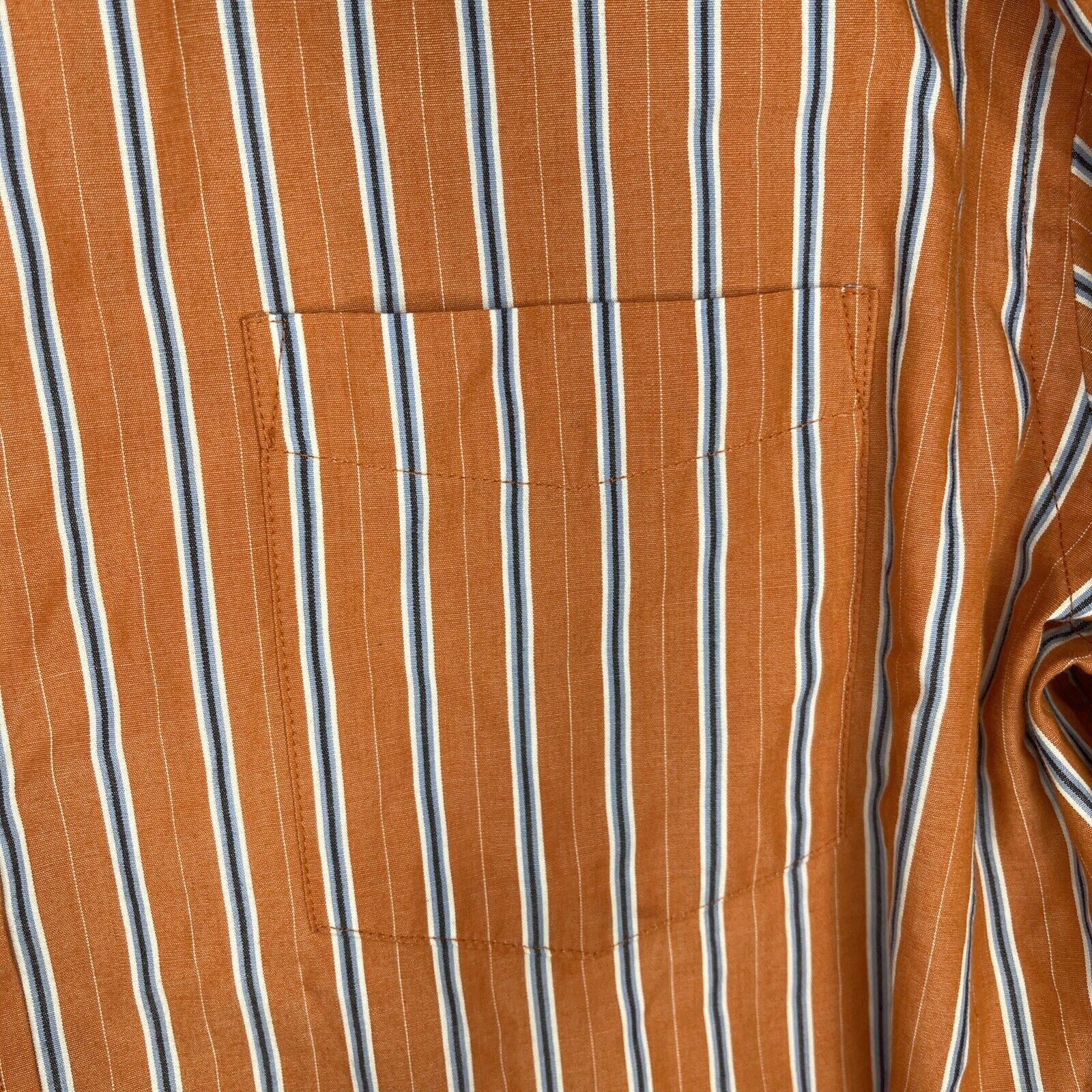 Croft & Barrow Croft and Barrow Men's L Shirt Orange, Blue Button Dwn Size US L / EU 52-54 / 3 - 3 Thumbnail