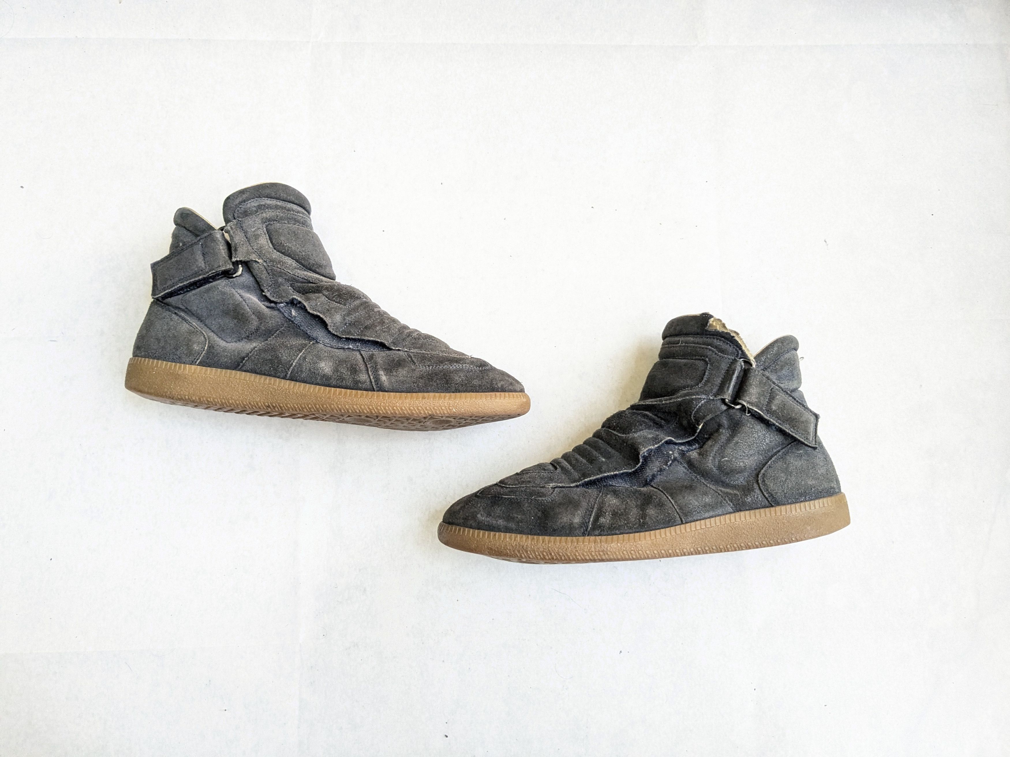Maison Margiela Maison Margiela Moto Sneakers Navy Blue Suede 8 41 Size US 8 / EU 41 - 1 Thumbnail